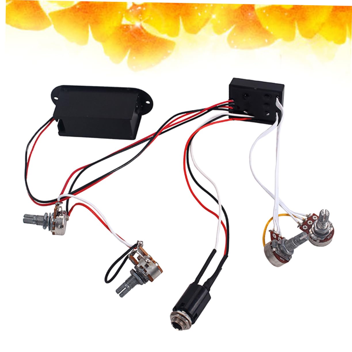 Levemolo Equipped 2 Band Eq and Tone Control Preamp Circuit for Bass Guitar Wiring Harness for Gu50 Pickup