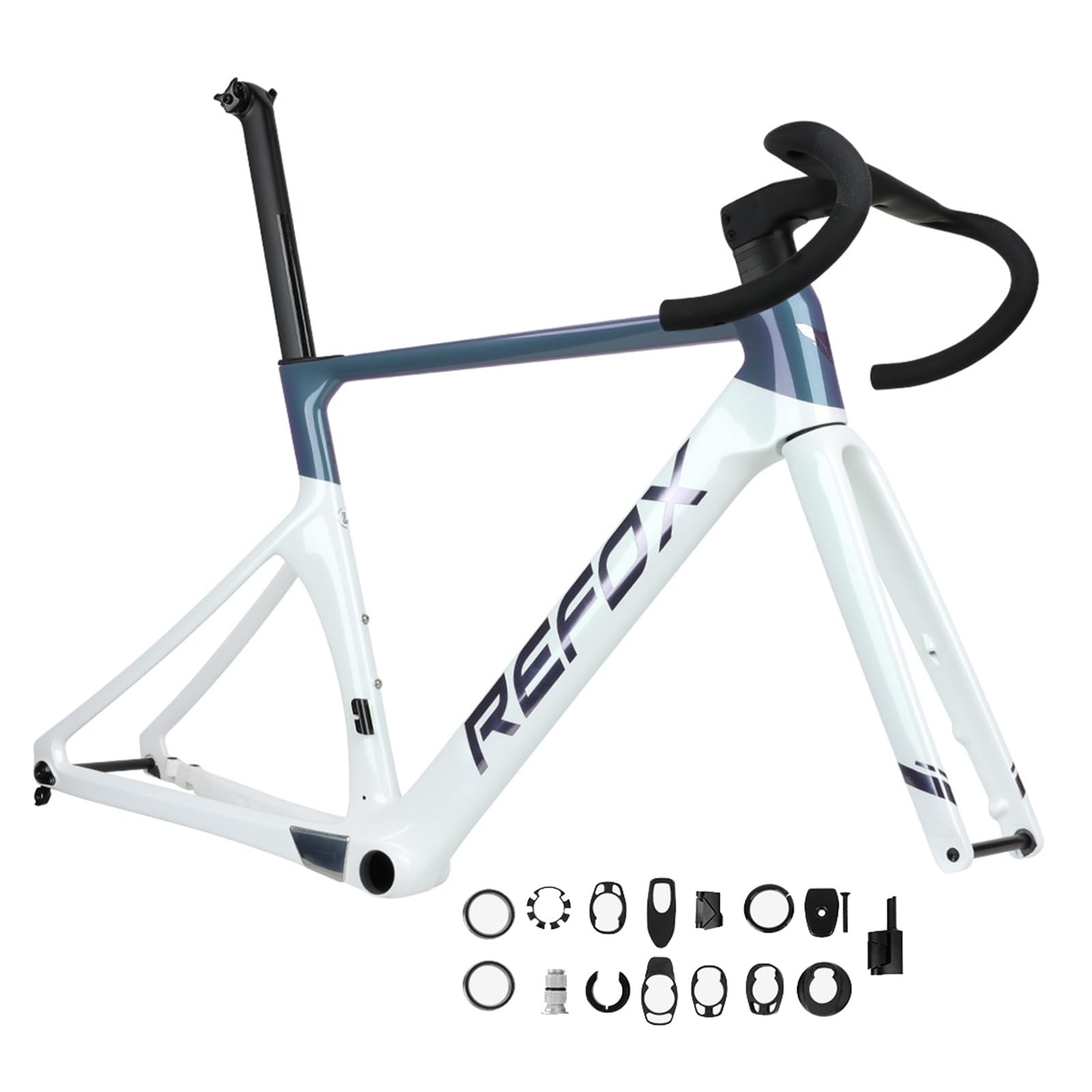 Amazon.co.jp: 700C フルカーボンロードバイクフレームセット 46 49