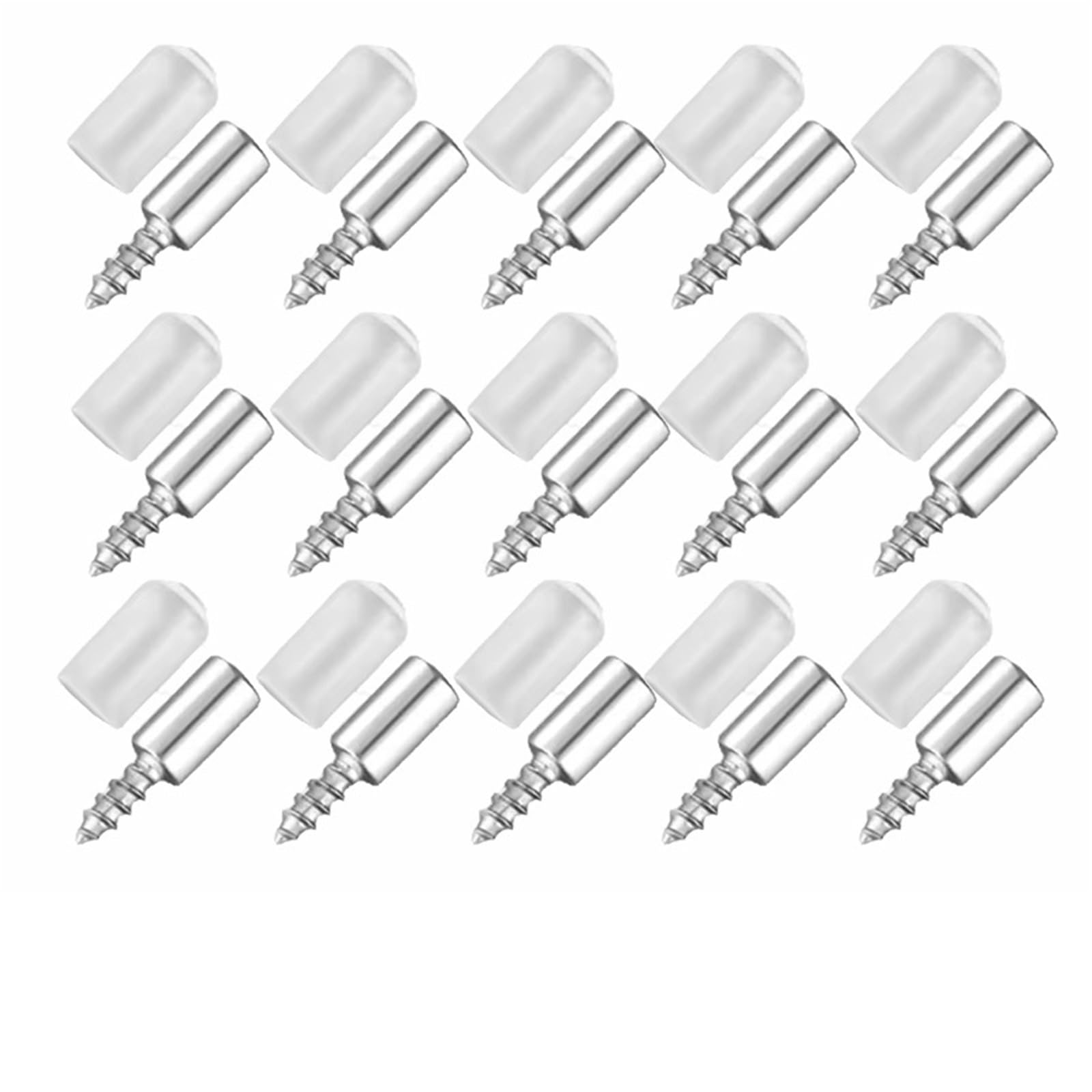 50 PCS Layer Plate Holder Screw Self Tapping Screws Cabinet Shelf Bracket with Rubber Non-Slip Fixed Pegs for Cabinet