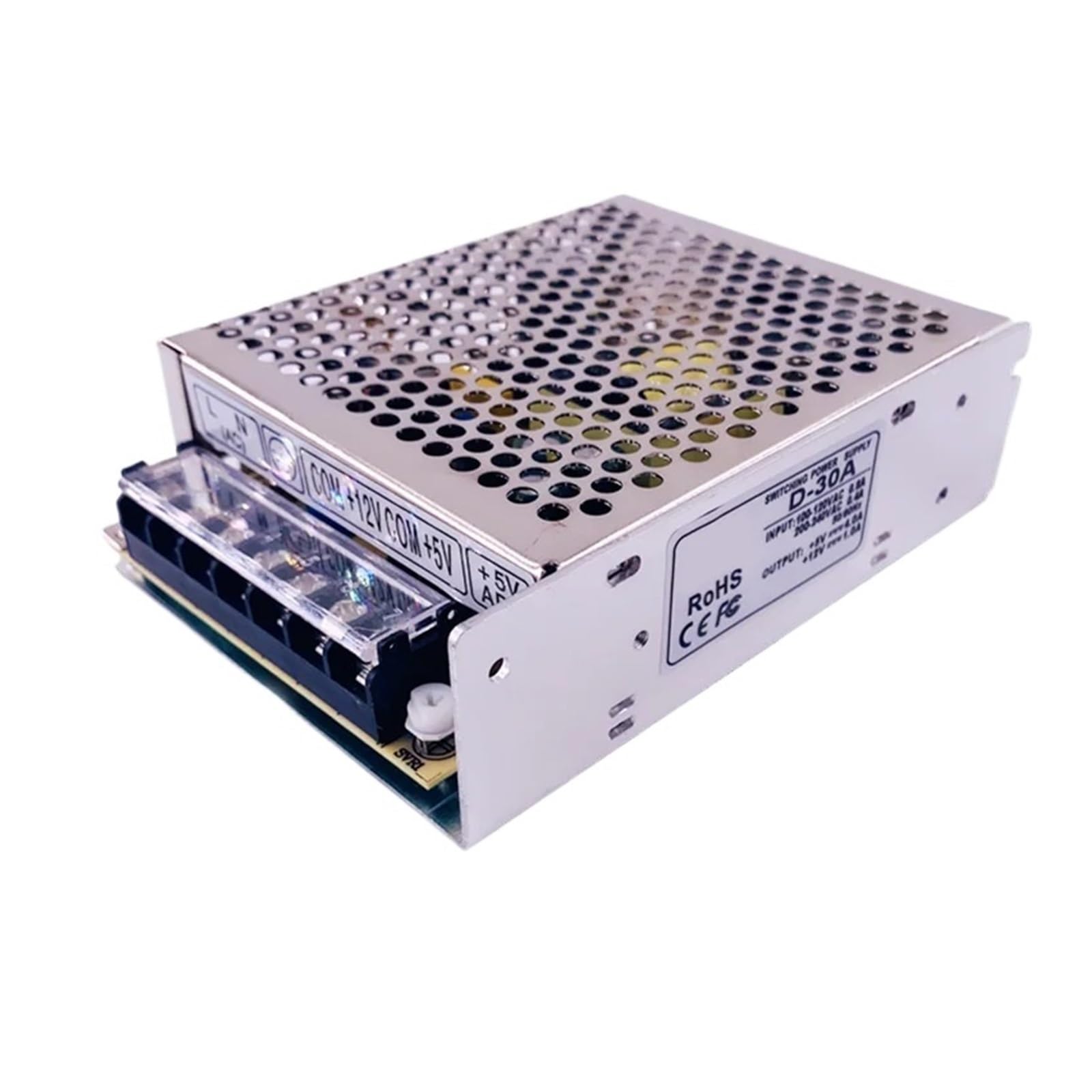 Alimentation double sortie 5V 12V stable pour D-30B 30W