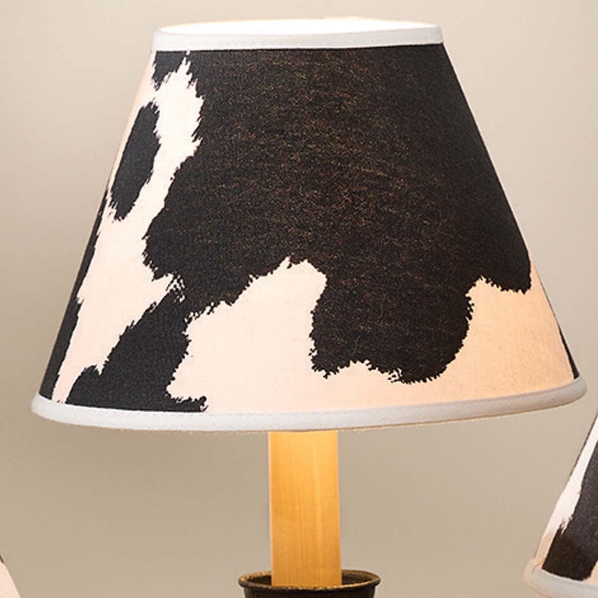 BLACK FOREST DECOR Cow Print Lampshade - 12 Inch, Decorative Accent, 12" Dia.