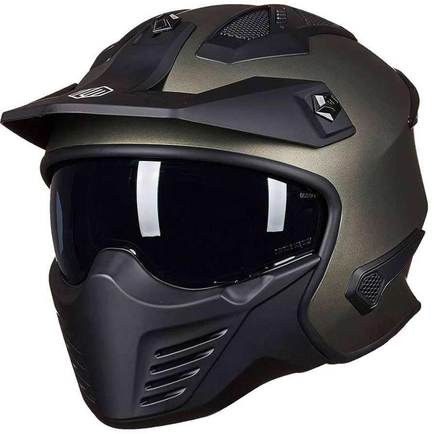 Amazon.com: ILM Open Face Motorcycle 3/4 Half Helmet for