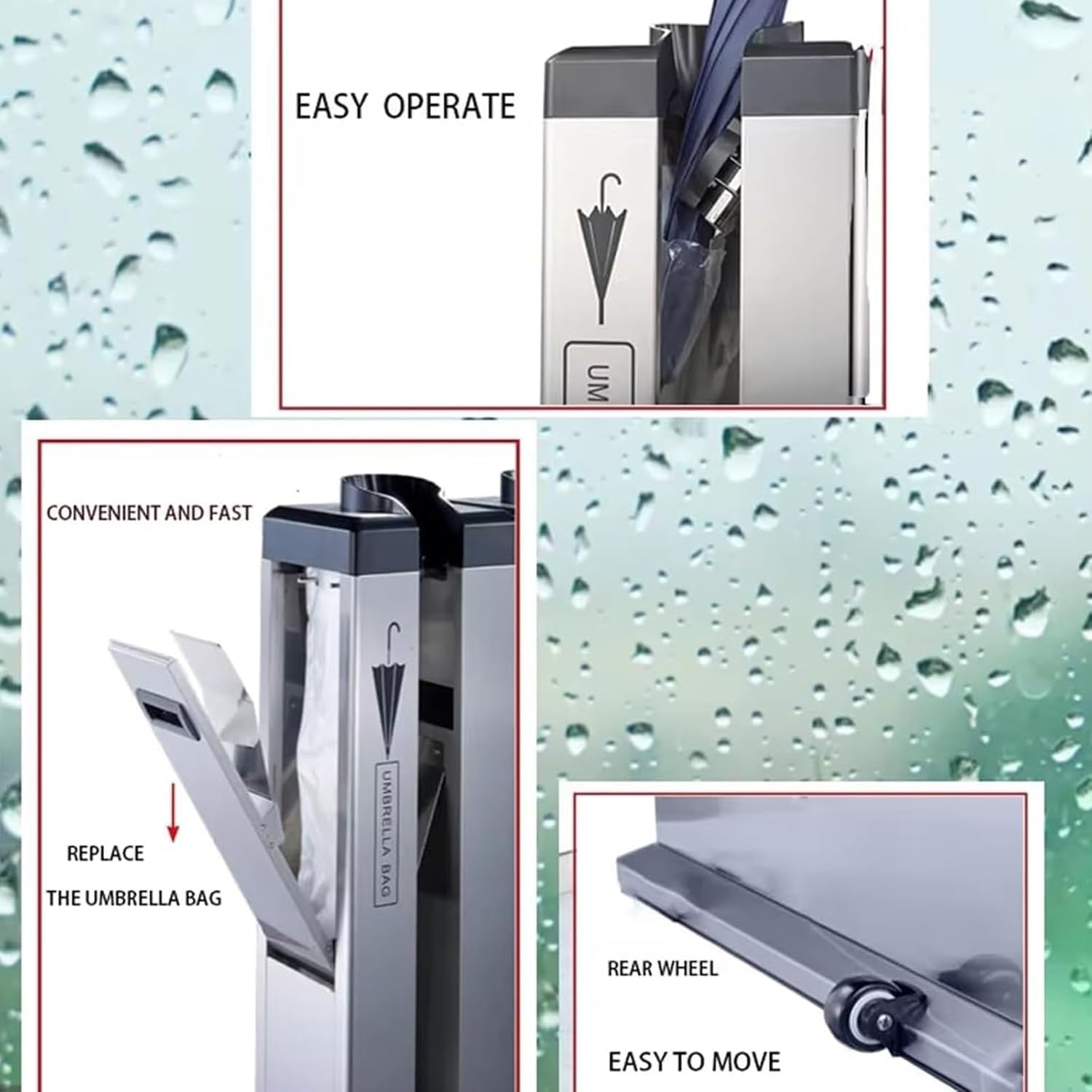 Emballage automatique en acier inoxydable – Support distributeur commercial pour une solution d'emballage efficace dans l'hôtellerie et la restauration