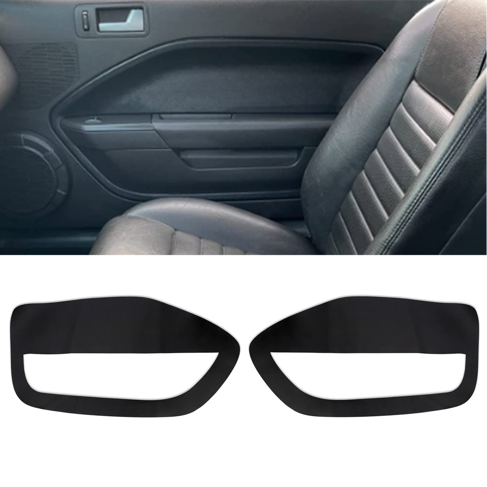 SecosAutoparts 2pcs Leather Door Panel 