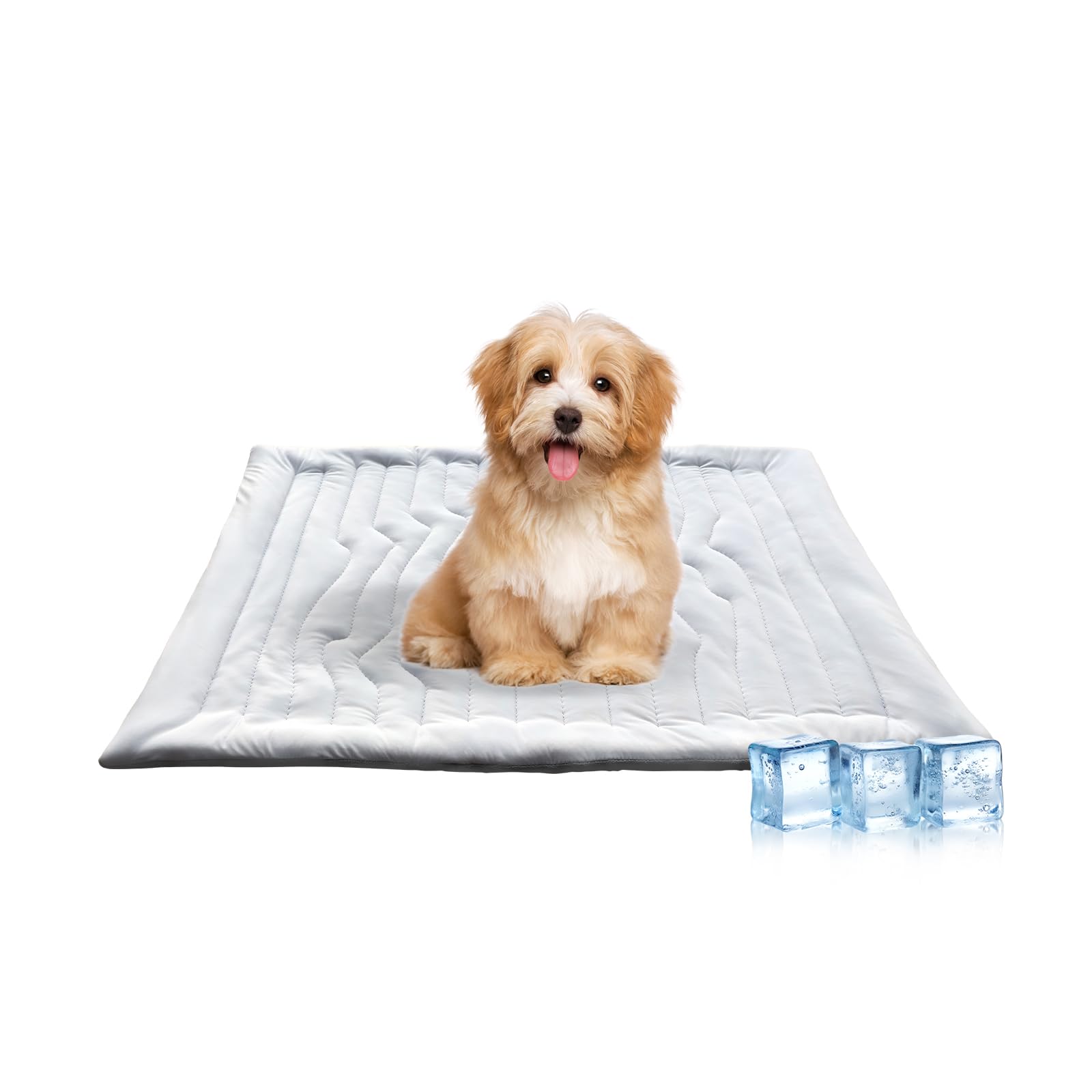 Dog Cooling Mat,Self Coolings Foldable Cooling Pad for Dog in Summer Coolings Mat for Dogs and Cats Machine Washable, Can Be Used Both Hot&Cold(M-91 * 58cm)