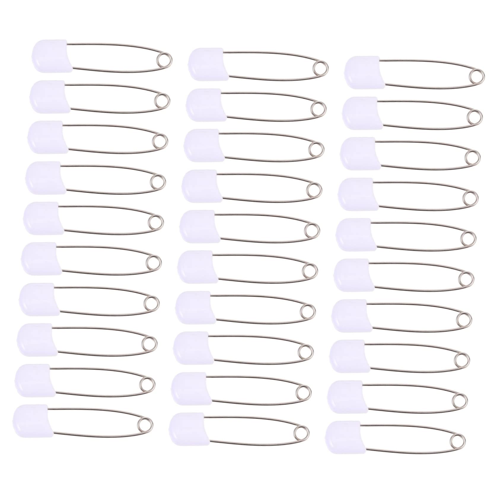 Garneck 50pcs Safety Diaper Pins Covers Brooch Pins for Women Non-Slip Fasteners for Diaper Clothing Craft