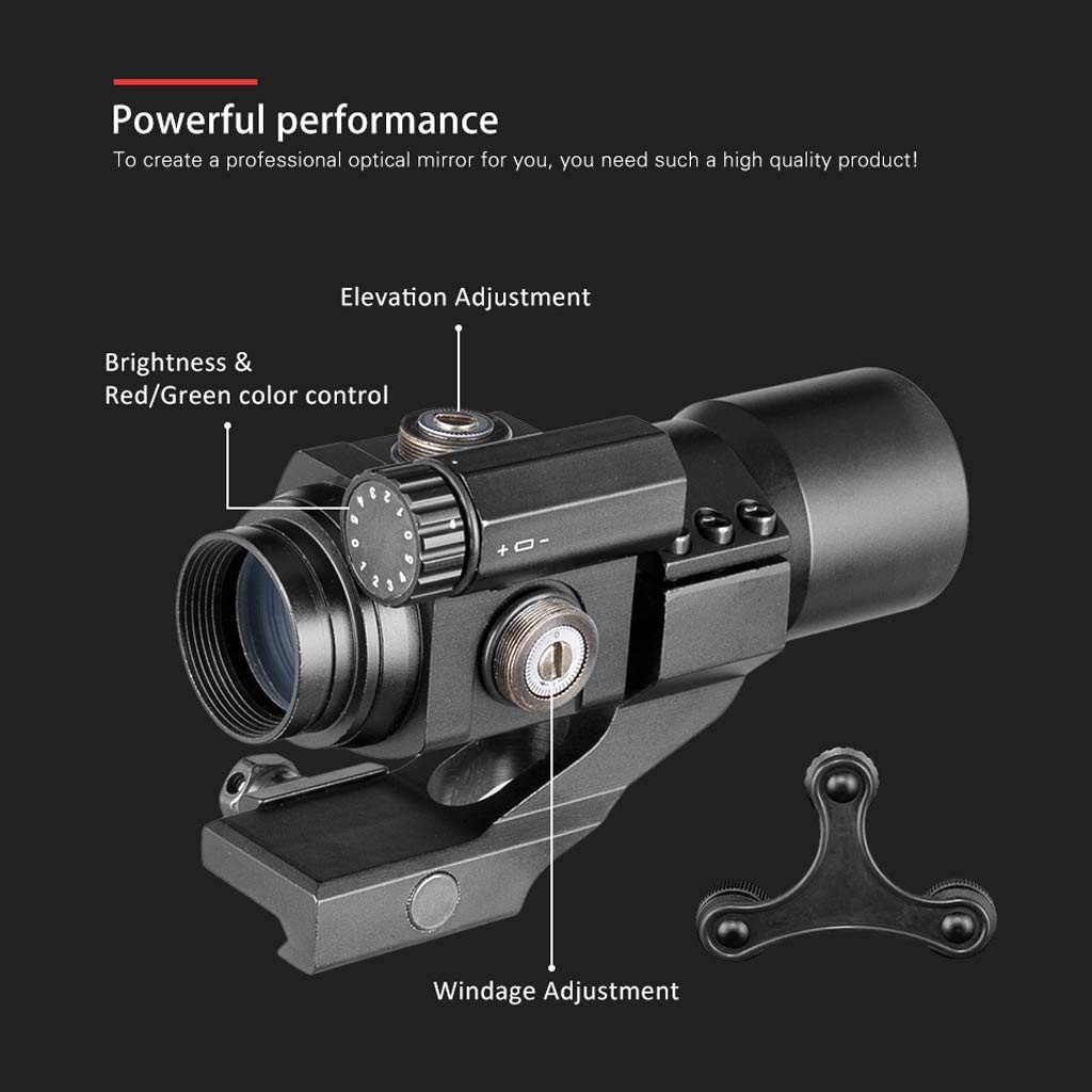 ACEXIER 1x30mm Red-DOT Sight- Tactical Holographic Micro Cannocchiale per Fucile con Supporto per Fucile da Caccia