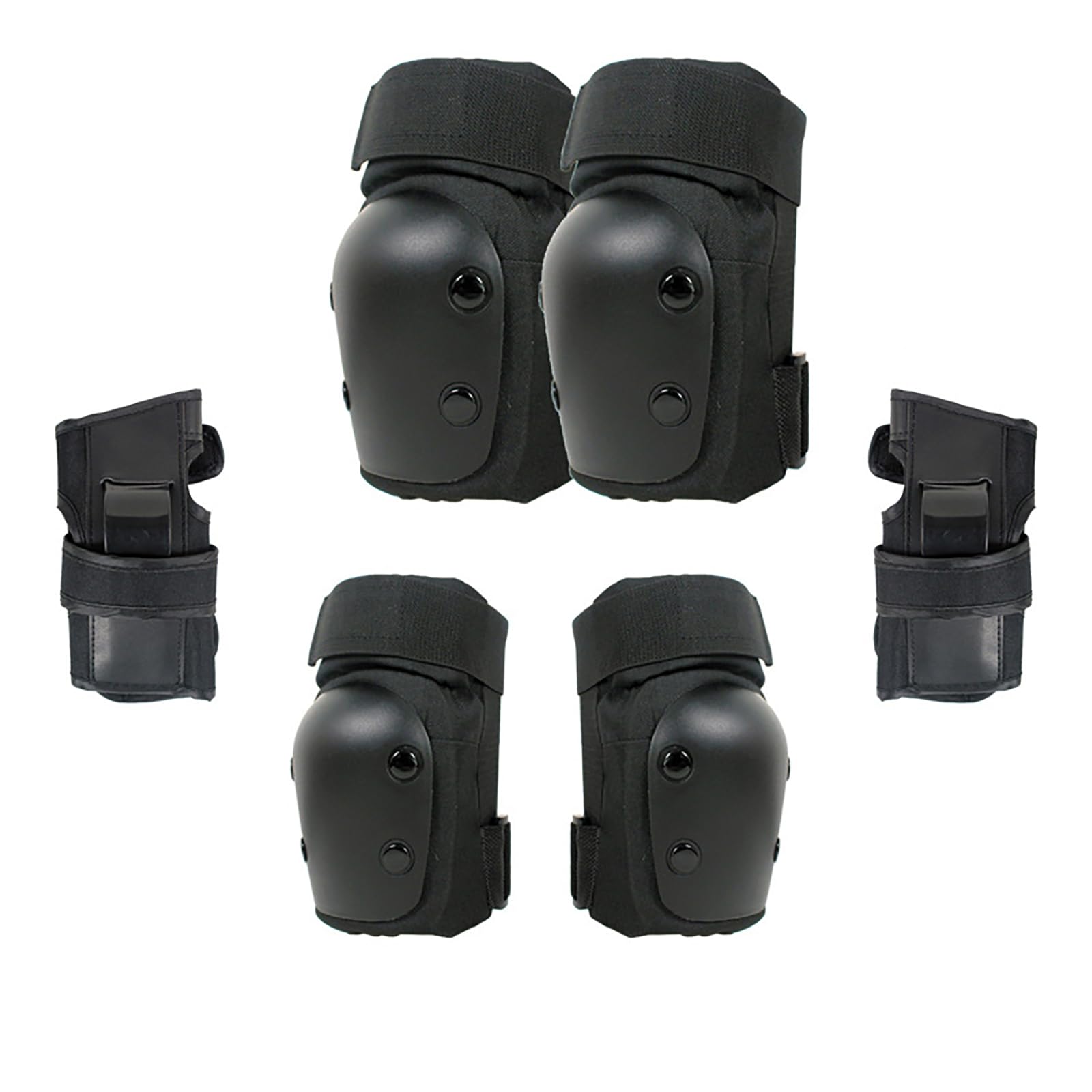 Set completo di protezioni 7 in 1 per adulti, per attività all'aperto casco ginocchiere gomitiere, protezioni per i polsi attrezzatura sportiva ciclismo skateboard monopattino