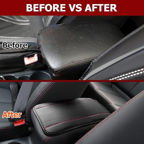 Miniatura 6 de Tapete de almacenamiento para reposabrazos de automóvil, funda de cuero de fibra para consola central de automóvil, accesorios para la mayoría de