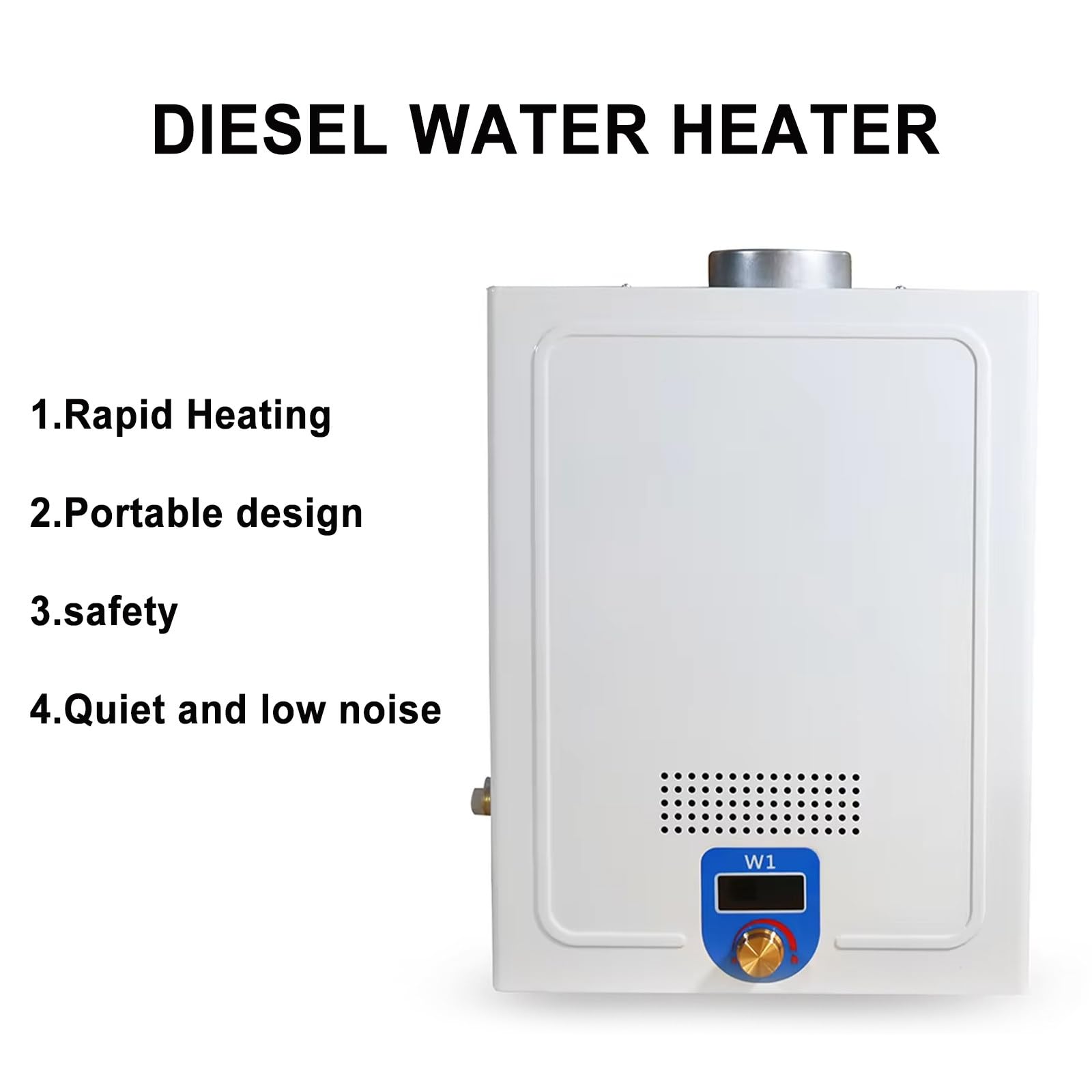 Wohnmobil-Diesel-Kerosin-Warmwasserbereiter, Camping-Warmwasserbereiter, Durchlauferhitzer, FüR Outdoor-AktivitäTen, Sofort-Warmwasserbereiter