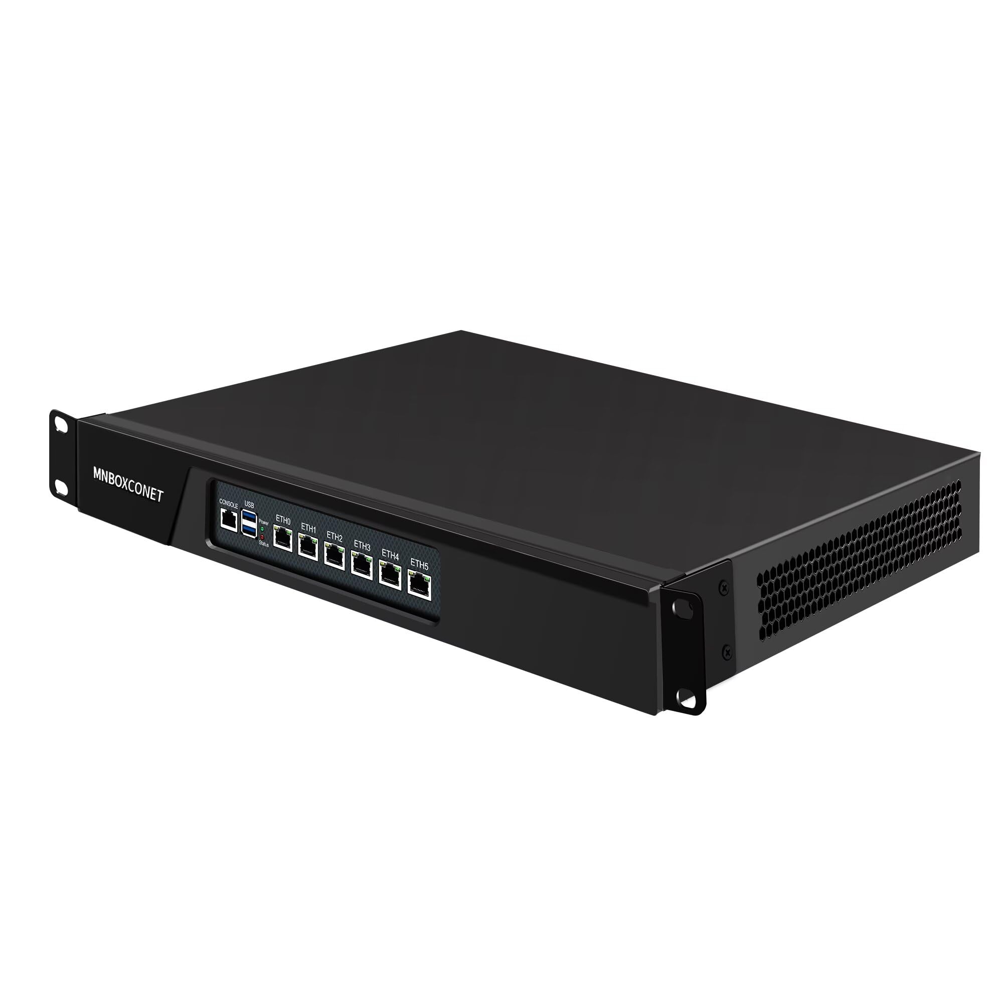 Serveur 1U Rackmount 19'' Firewall Router Appliance N100, 6 x i226V Gigabit Ethernet Console OPNsense, VPN, Network Appliance, VGA, USB 3.0, GPIO, Barebone NO RAM NO SSD