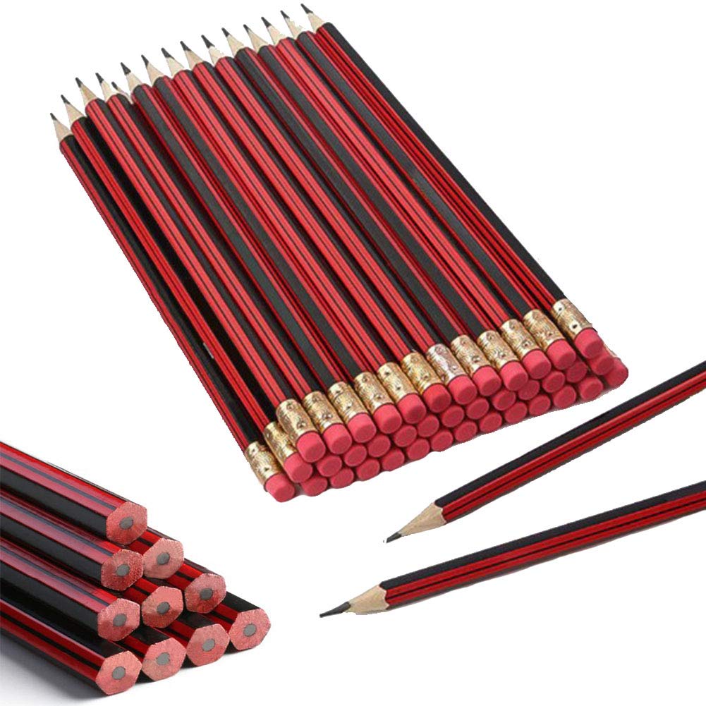 Dessin & Croquis Crayon Art Set -100 Pcs, Fournitures d'art de Crayons de Charbon de Graphite avec Gomme, Porte-Stylo, Taille-Crayon, Débutants, Enfants 8Mm
