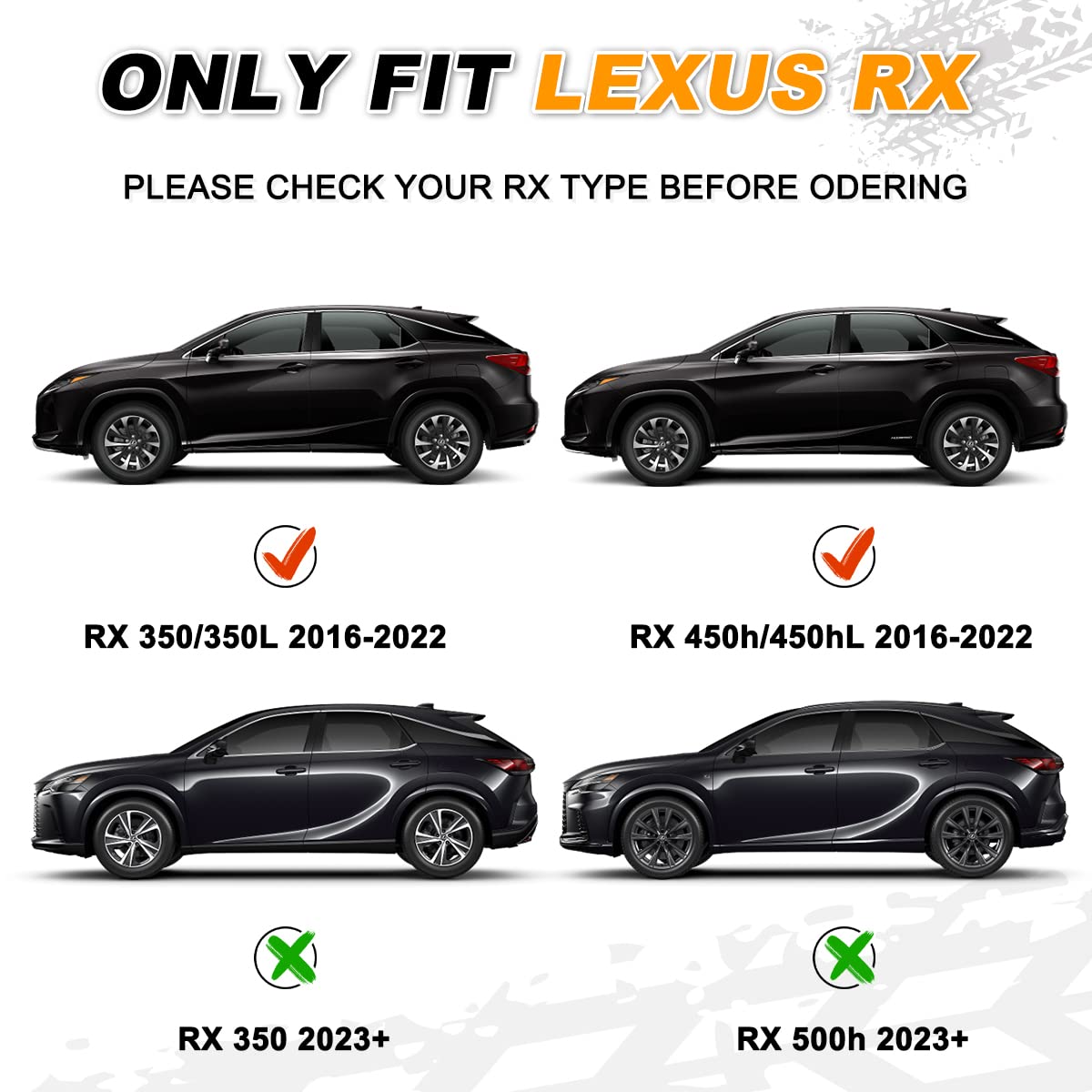 Amazon.com: Snailfly Fit for Lexus RX350 RX350L RX450h RX450hL
