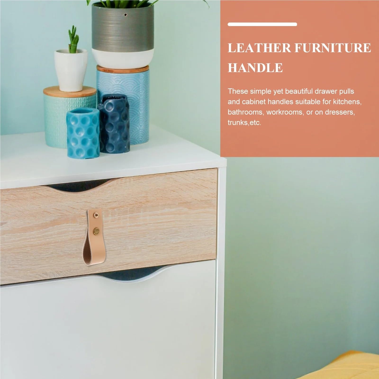 12Pcs Cabinet Pull Handles Minimalist Handmade Drawer Knobs Loop Door For Kitchen Bathroom Furniture Pour Cuisine