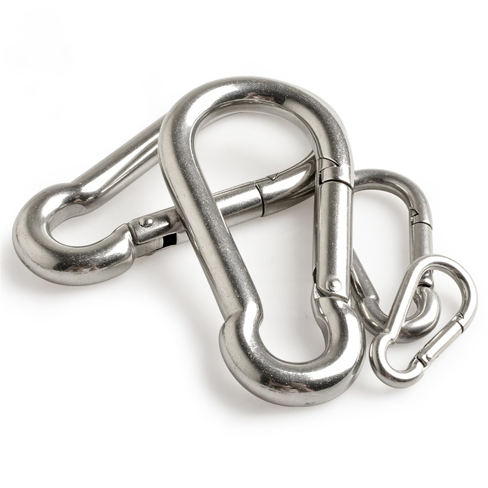 Mousqueton Mousqueton en Acier Inoxydable 304 316, 1 pièce, Mousqueton, Boucle à Ressort, Porte-clés M4 M5 M6 M7 M8 M9 M10 M11 M12 M14(M12 x 140mm,316 Stainless Steel)