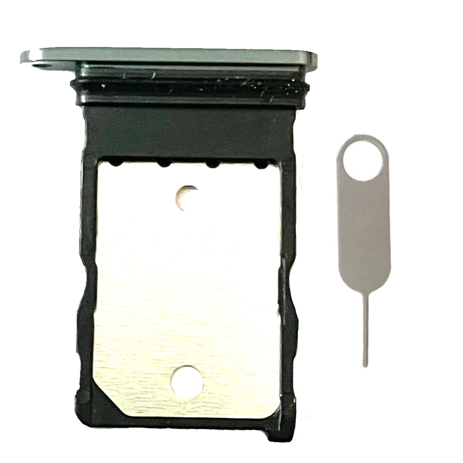 Single SIM Card Tray Slot Holder Replacement + Card Ejector pin for Google Pixel 9 Pro XL (Black)