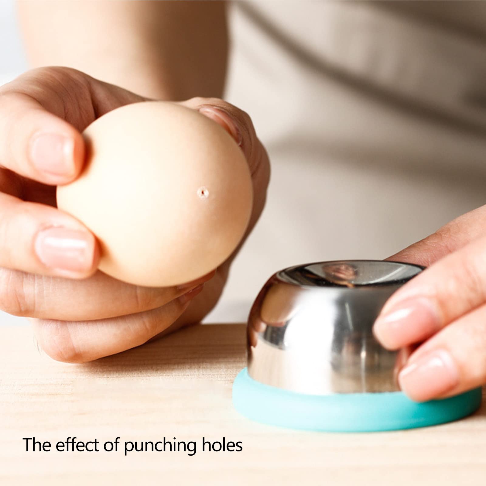 Outil De Découpe D'œuf Semi-automatique Pour Coquille D'œuf, Batteur à Sténopé, Perforateur à œufs Avec Verrou, Pour œufs Crus/durs