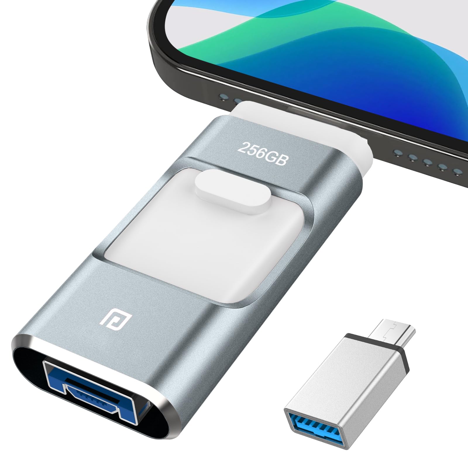 USBメモリ 256GB 高速 バックアップ　4in1 データ保存 Amazon.co.jp: 【2025年登場 専用アプリ不要】4in1 iPhone USBメモリ