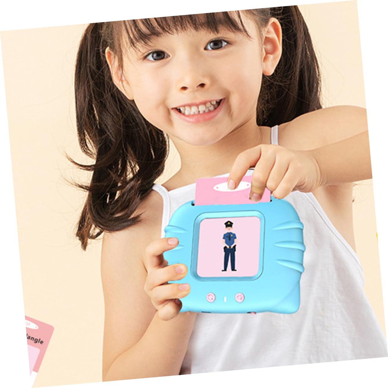 TOYANDONA Macchina Per Educazione Precoce Gioco Divertente Per Alfabetizzazione Giocattoli Educativi Precoci Di Materiali Di Resistenti e Sicuri Per Apprendimento Delle Parole Carte Per Appr