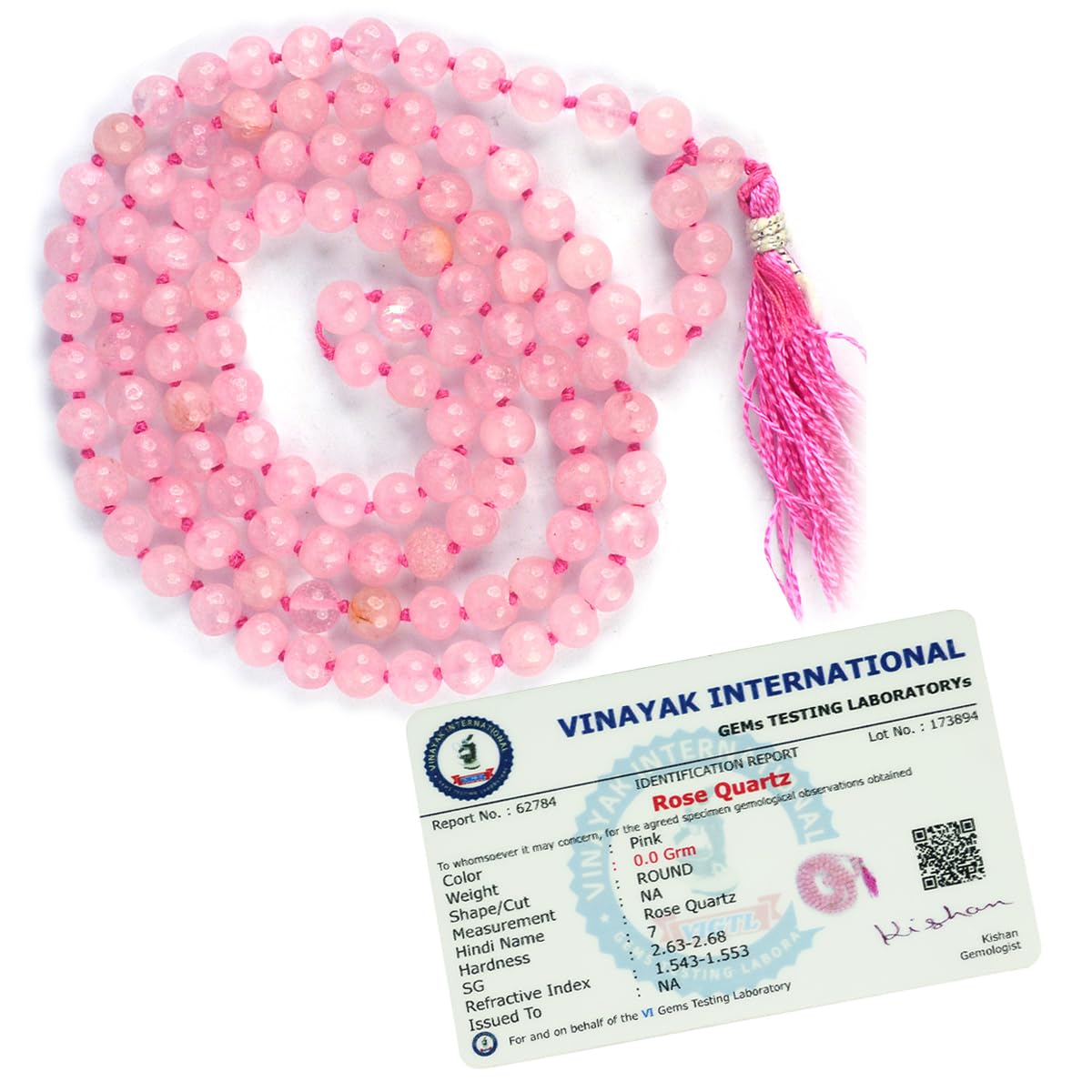 Reiki Crystal Products Certified Natural Rose Quartz Mala Semi Precious Crystal Stone 6 mm 108 Beads Jap Mala/Necklace for Reiki Healing Stone (Color : Pink) For Unisex Adult (B08PQMZZQQ) Amazon Price History, Amazon Price Tracker