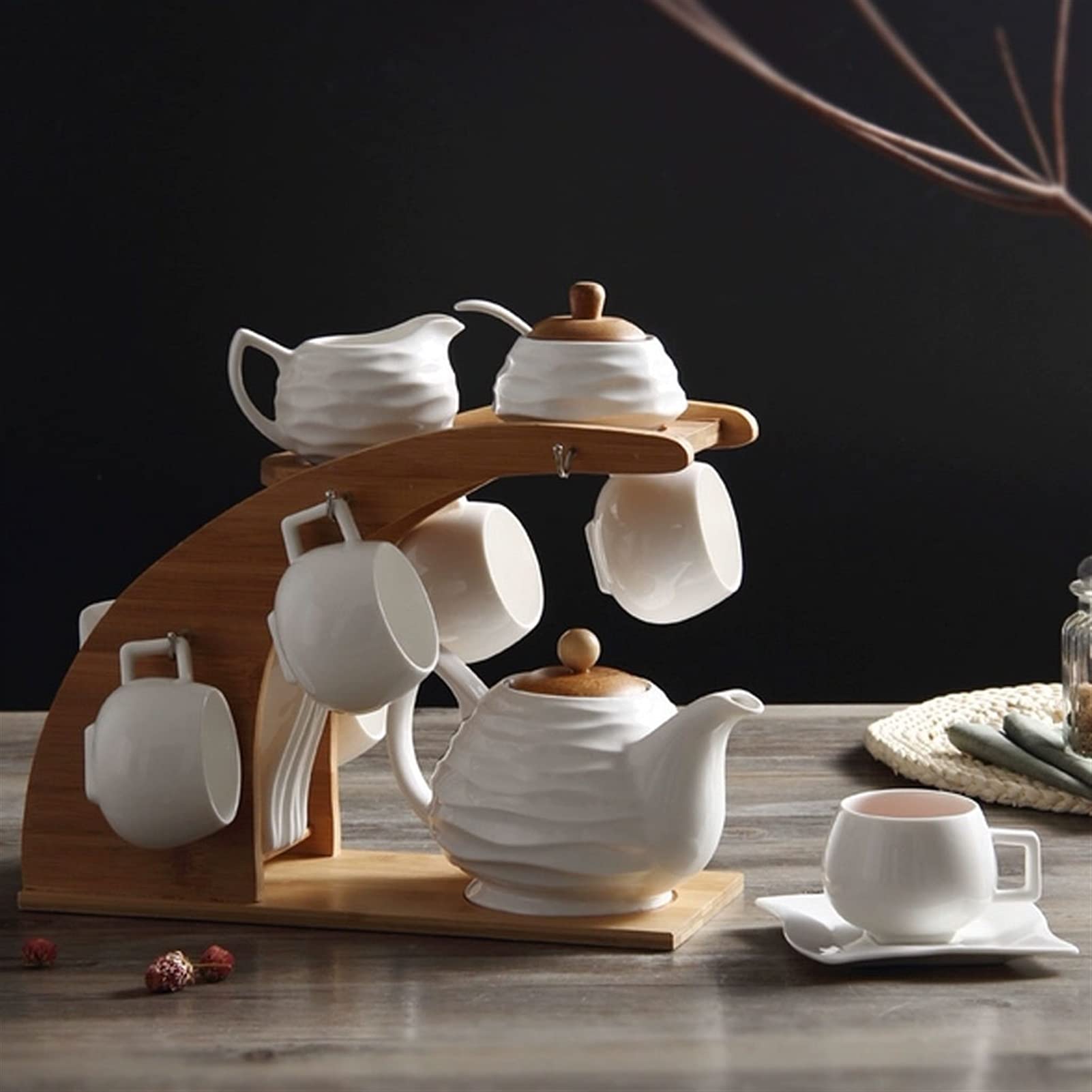 Tazze da caffè Set da Regalo Tazza di caffè Set da caffè Set da Sposa Ceramica Pure Bianco Bianco Pomeriggio Pomeriggio Set da tè Tazza da tè Set di Tazze da caffè