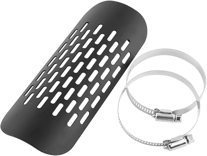 Exhaust Heatshield, Aukson Universal Motorcycle Heat Shield Muffler