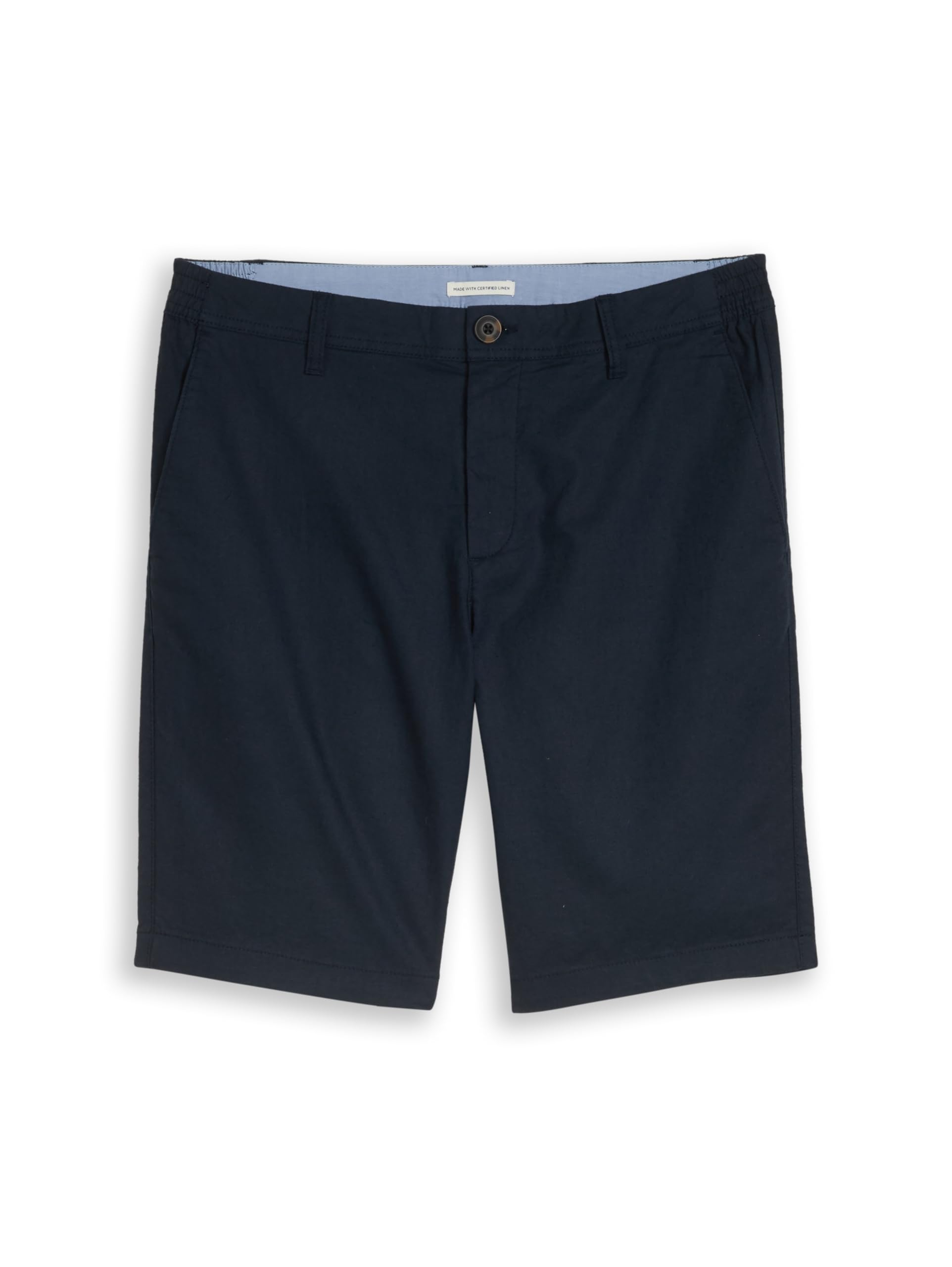 TOM TAILOR Herren TTREGULAR Chino Shorts mit Leinenanteil 1051619