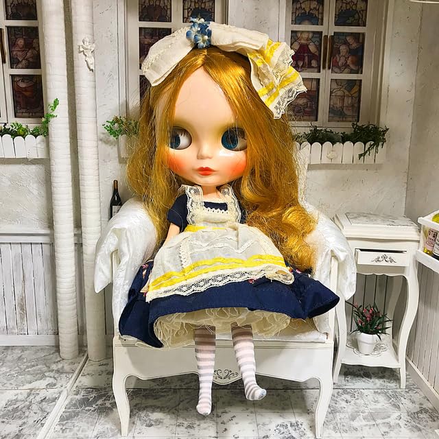 ミニチュア ペグドール ハンドメイド ⑯ アンティーク風 ブライス 。️ ミニチュア ペグドール ハンドメイド ⑯ アンティーク風