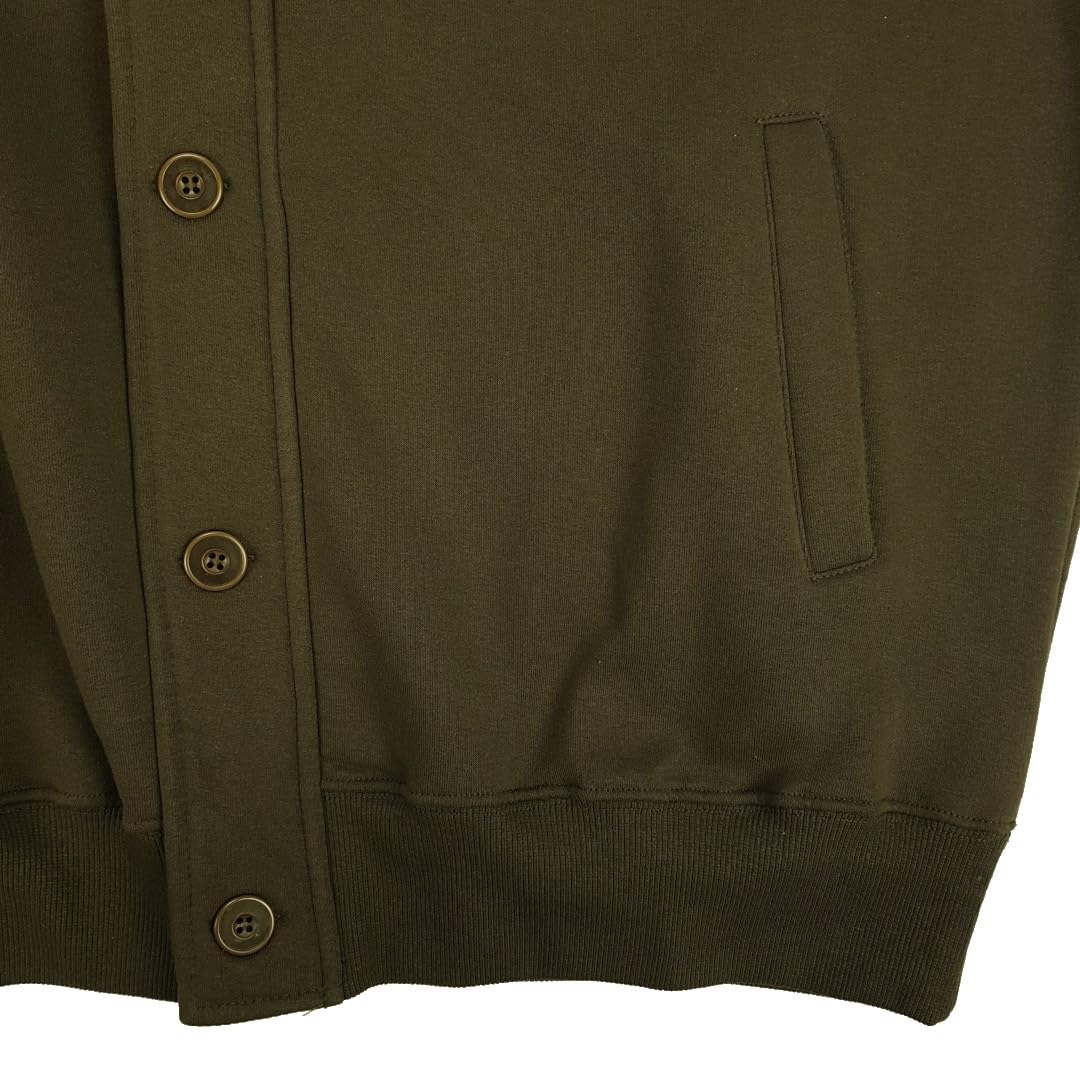 Sudadera Cárdigan Chaqueta con Botones Cremallera Bolsillos Cremallera Hombre Tallas Grandes XXXXL 5X