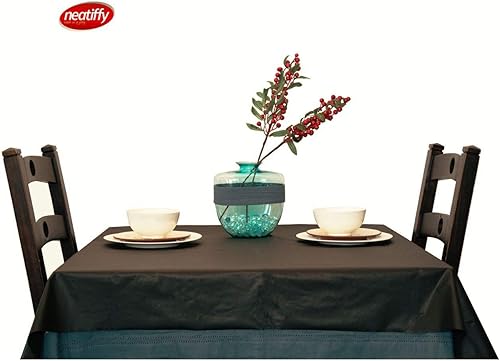 Miniatura 9 de Neatiffy - Rollo de mantel de plástico desechable e impermeable de 54 pulgadas x 108 pies, para mesas de cualquier forma, pícnics, fiestas,