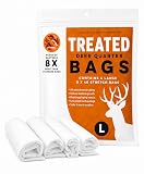 Koola Buck Bolsas de caza tratadas | Bolsas de juego de ciervos resistentes | Bolsas de carne reutilizables, transpirables y elásticas | Accesorios y equipo de caza | Cuatro, bolsas grandes de 40