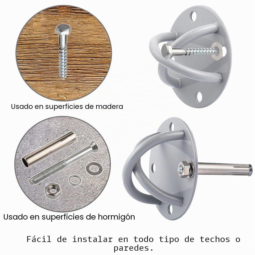 Entrenamiento en suspensión techo fijación para cualquier modelo de Soporte para montaje en pared/techo el gimnasio Home Cintas de suspensión Fitness Training