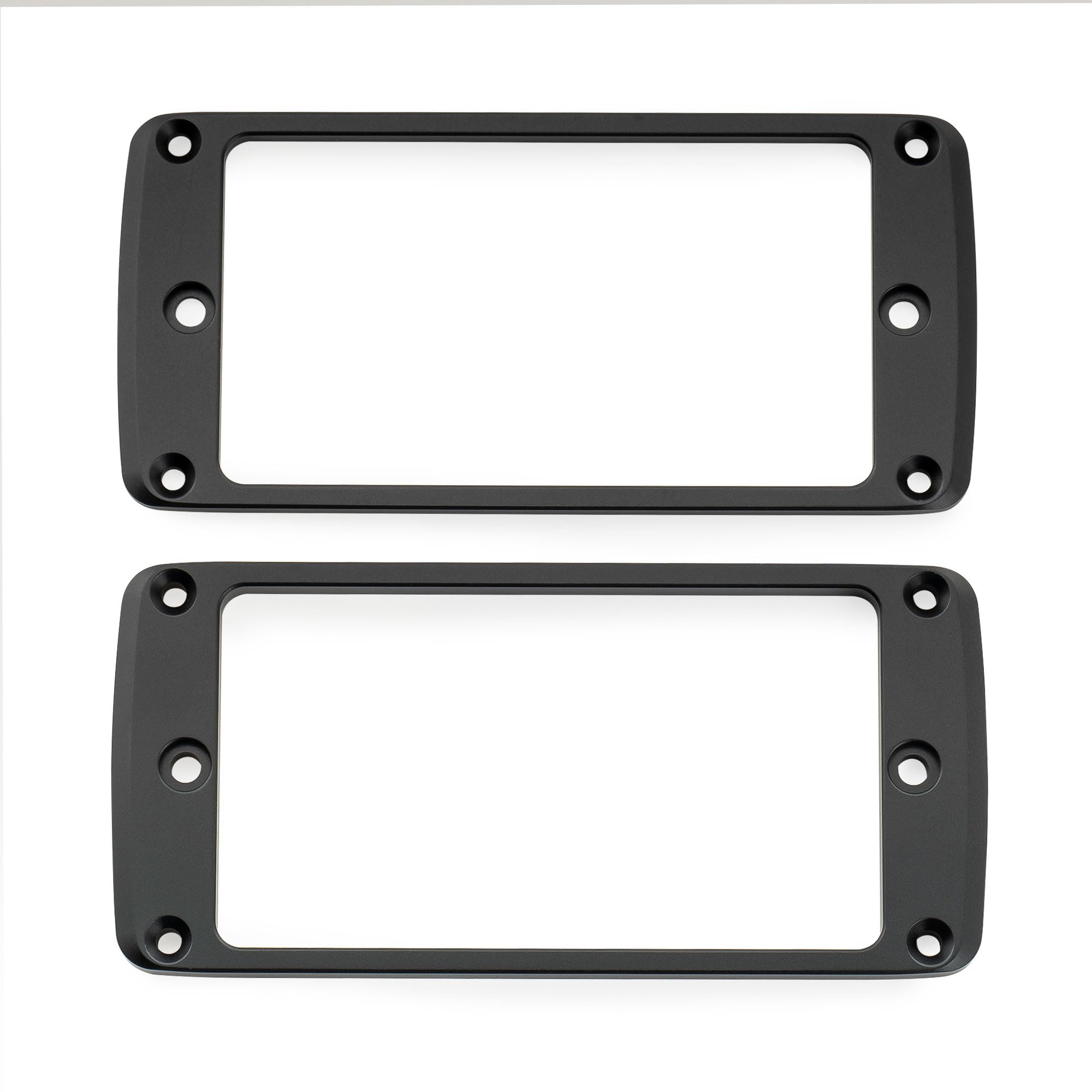 Musiclily Ultra Fondo Piatto Smussato Set Mascherina Pickup Humbucker in Alluminio per Chitarra Elettrica Epi SG, Nero (3mm+5mm)