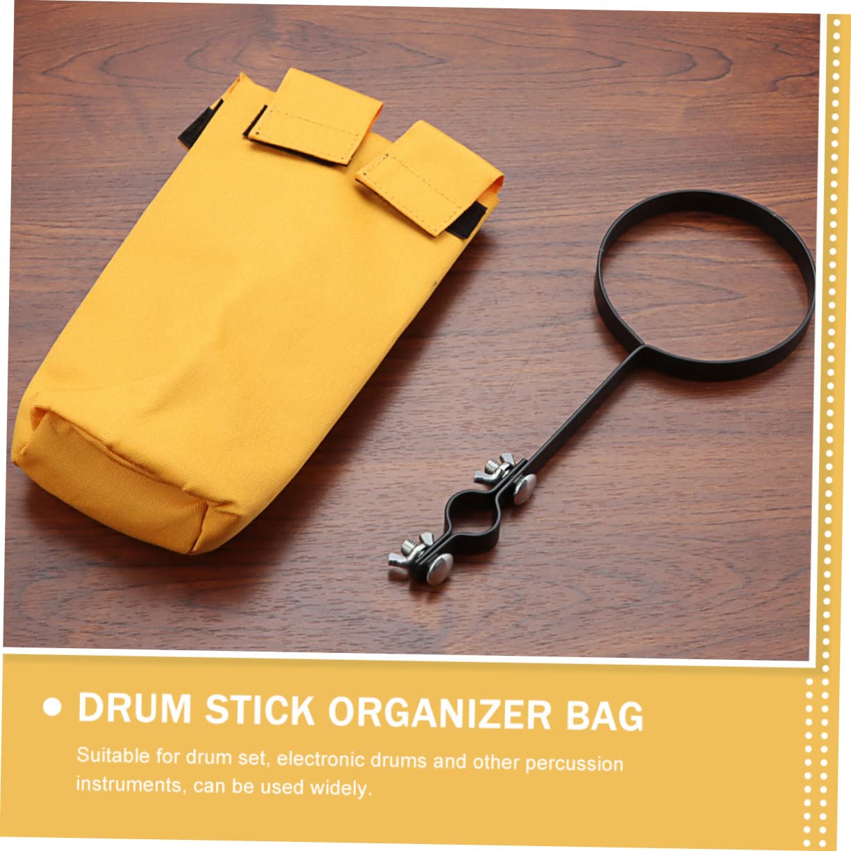 BESPORTBLE Drum Stick Organizer Durable Canvas Drumsticks Storage Holder for Easy Access Stylish Display present for Drum Enthusiasts Students Lightweight Portable Design