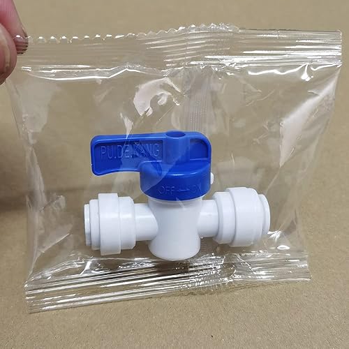 Miniatura 4 de Conector rápido de grado alimenticio, conexión de tubo a presión, válvula de bola de cierre de tubo igual de diámetro exterior de 516 pulgadas para