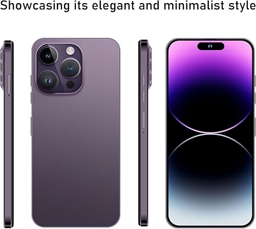 Miniatura 5 de WV LeisureMaster A14 Pro Max, teléfono desbloqueado de 6+256 GB, teléfono celular Android 13.0, pantalla HD de 6.82 pulgadas, doble SIM, doble