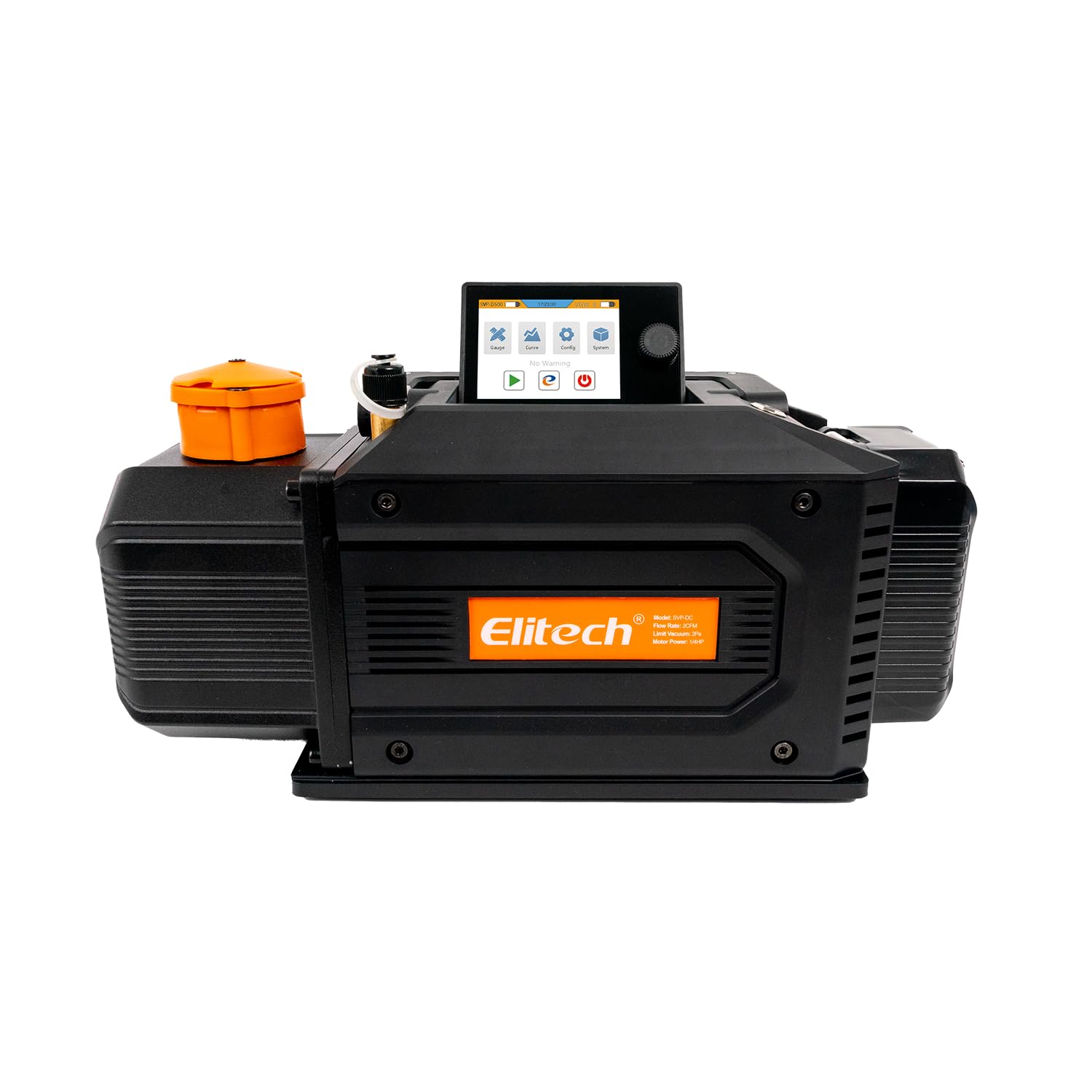 Elitech SVP-DC Vakuumpumpe Smart Bistadium 56 l/min mit digitalem Display Bluetooth Stand-alone, kabellose Vakuumpumpe tragbar, bürstenloser Motor, 180 W, 1/4 PS