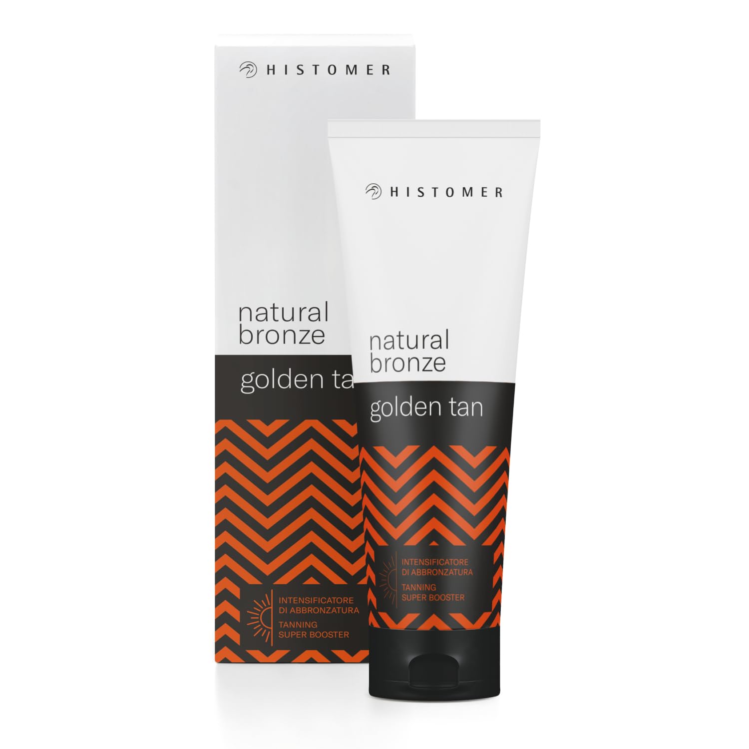 HISTOMER - Natural Bronze Golden Tan - Crema Abbronzante Corpo e Viso Pre e Dopo Sole - Tutte le Tonalità di Pelle - Accelera Intensifica Prolunga L'Abbronzatura – Dermatologicamente Testata - 250 ml