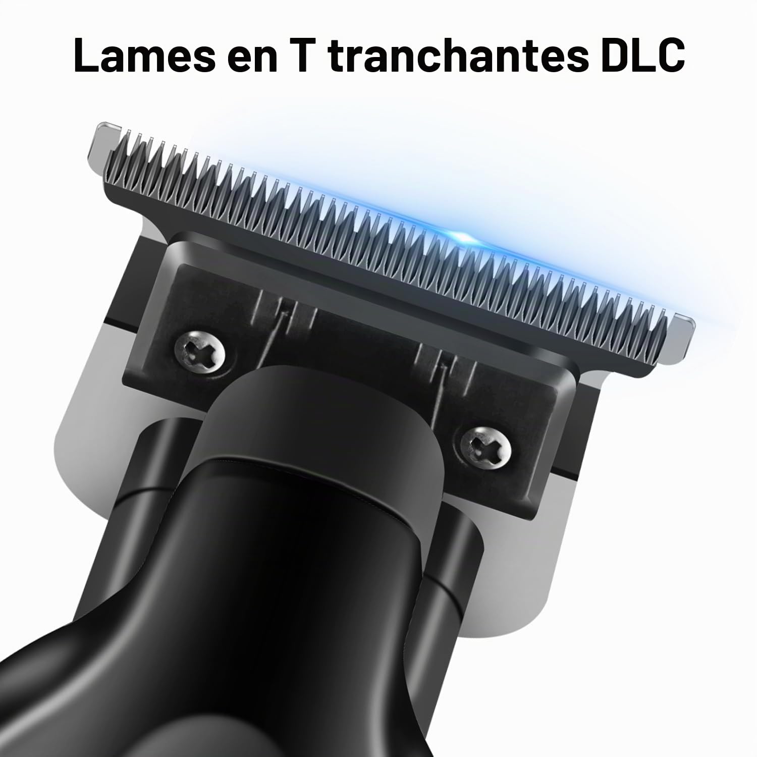 KEMEI 2299 Professionnelle Sans Fil Tondeuse Cheveux Hommes, Tondeuse Barbe Homme électrique, Tondeuse à Lame en T Zéro écartement Pour Homme