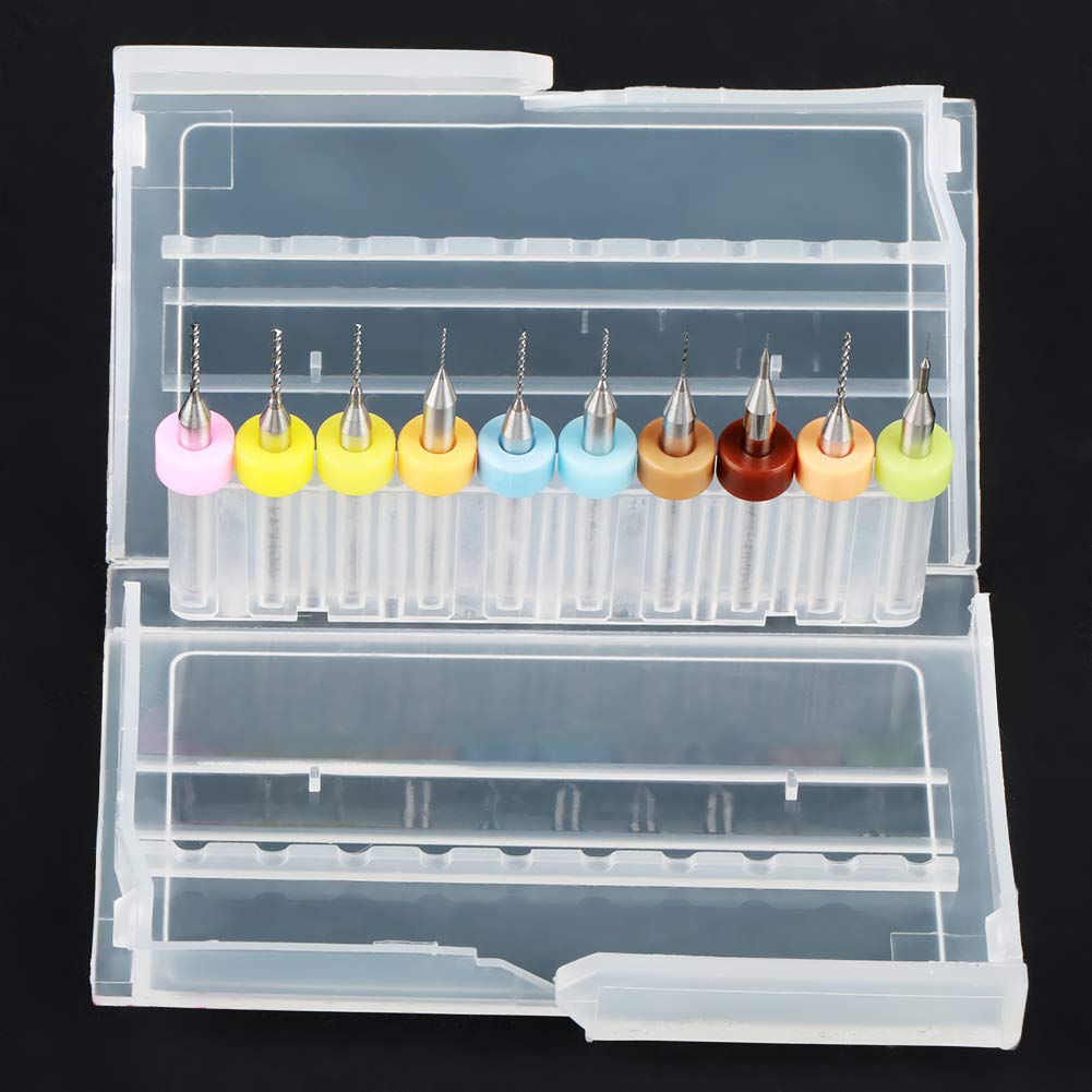 10-teiliges Mini-Bohrer-Set – Wolframcarbid Für Leiterplatten – Präzise & Scharf
