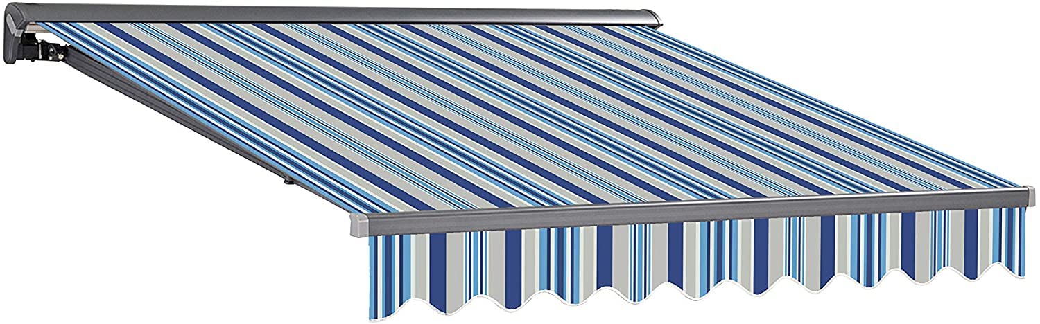 Telo Di Ricambio Per Tenda Da Sole Home & Trends - 4x3 M, Senza Volant, Colore Grigio Scuro, Tessuto Poliestere 280g/m², UV60+ - 4