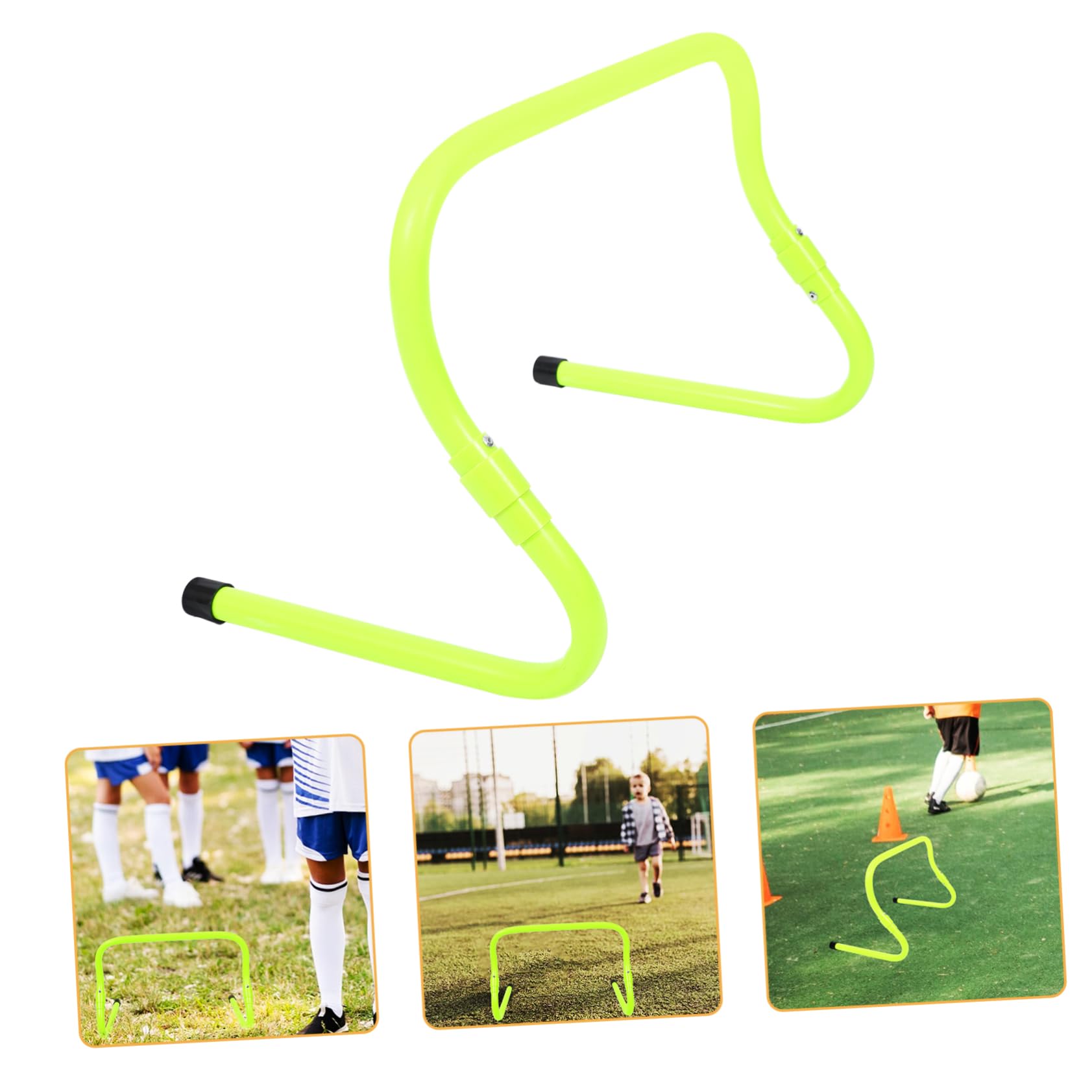 2 Piezas Agility Hurdles Ajustables de PVC Resistente para Entrenamiento de Fútbol y Running Equipo Práctico y Duradero para y Agilidad Infantil Color Verde