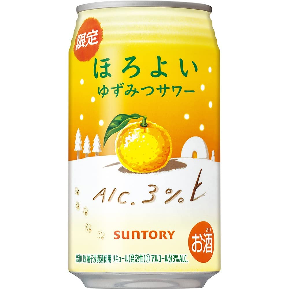 Amazon.co.jp: Suntory Horoyoi Yuzu Chuhai 11.8 fl oz (350 ml
