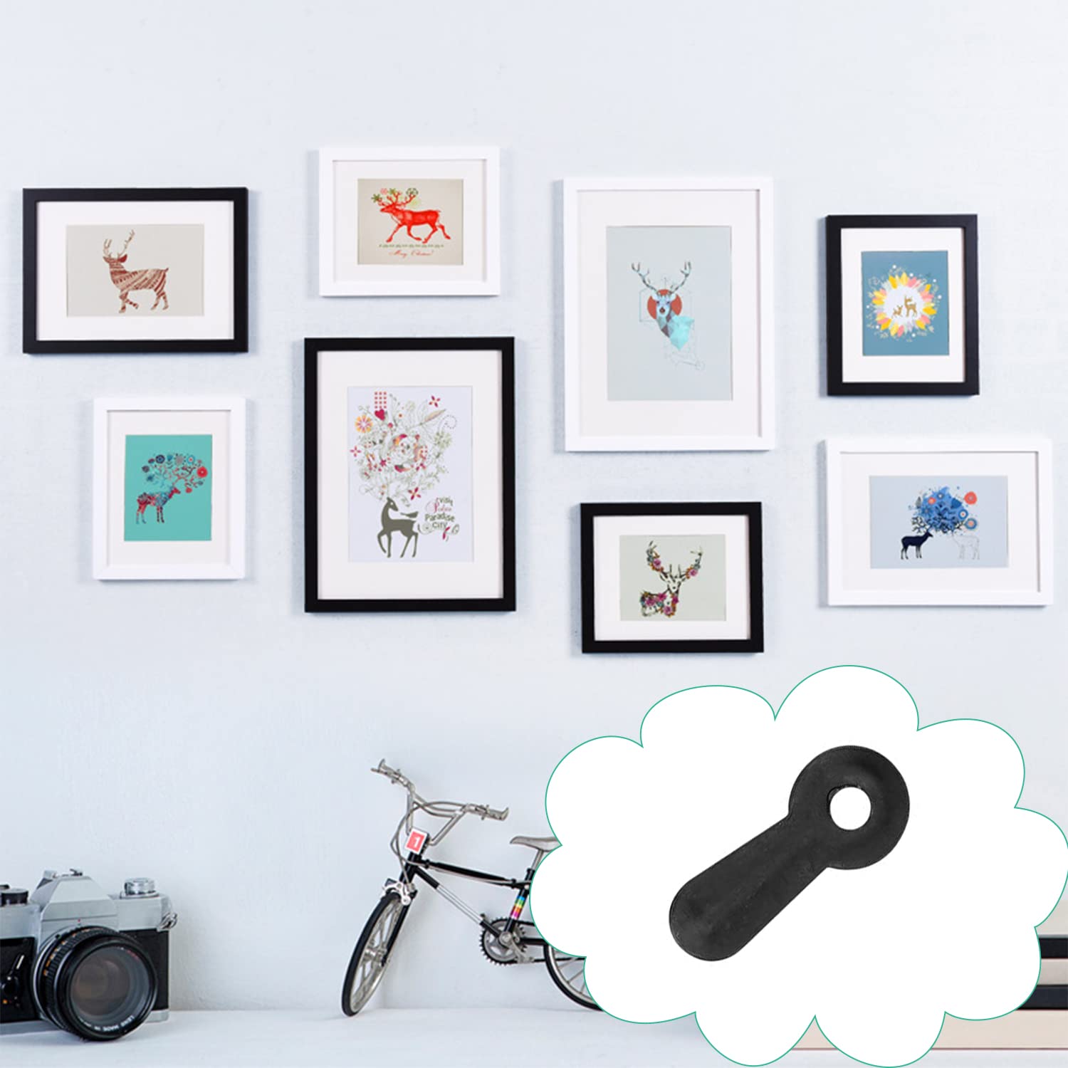 100 Boutons Tournants Pour Cadre Photo + 100 Attaches Parisiennes | DIY Scrapbooking | Fer Mélangé