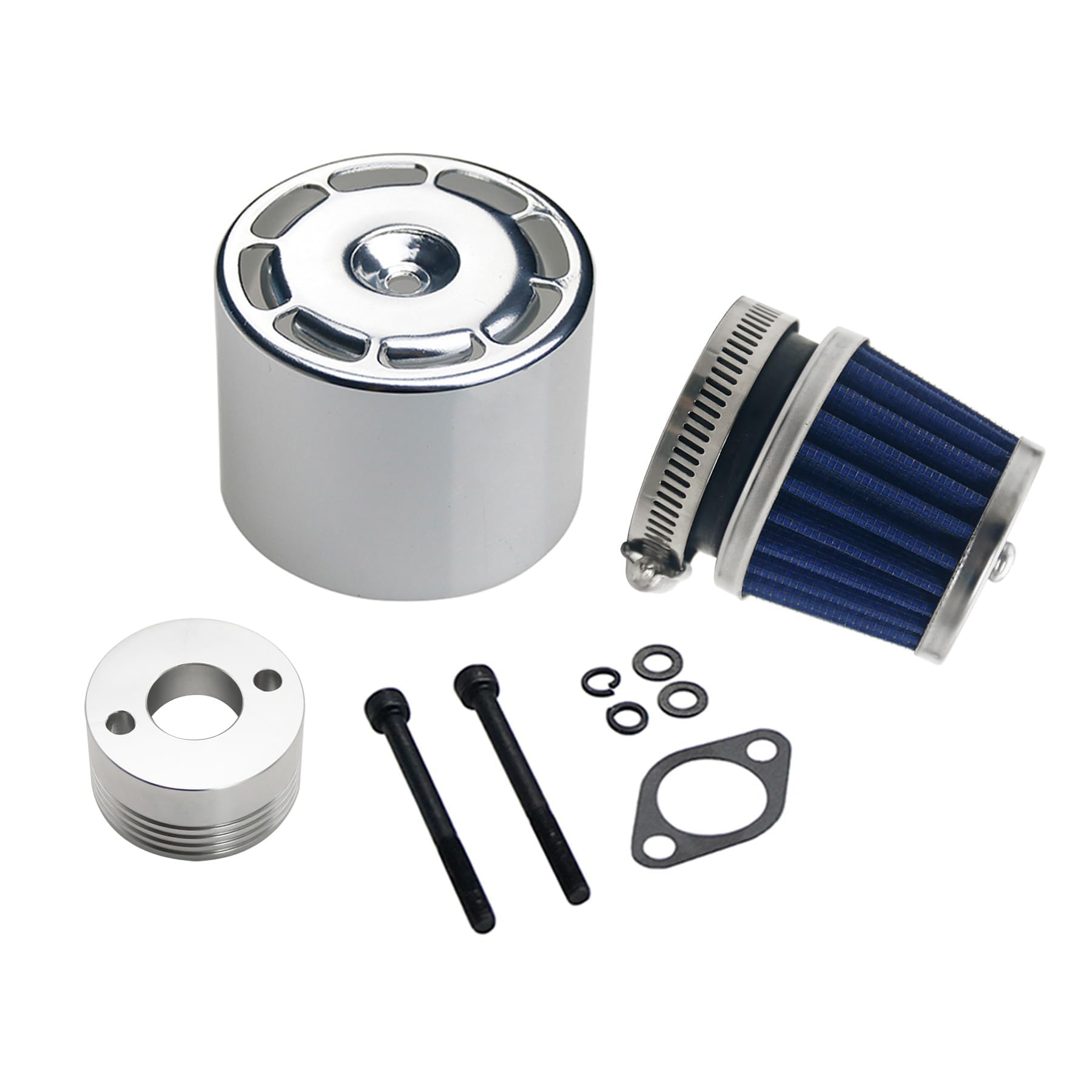 smTSRC RC Air Filter Set with Metal Cover for 1/5 HPI RV KM Baja 5B 5T 5SC SS RC Car Part
