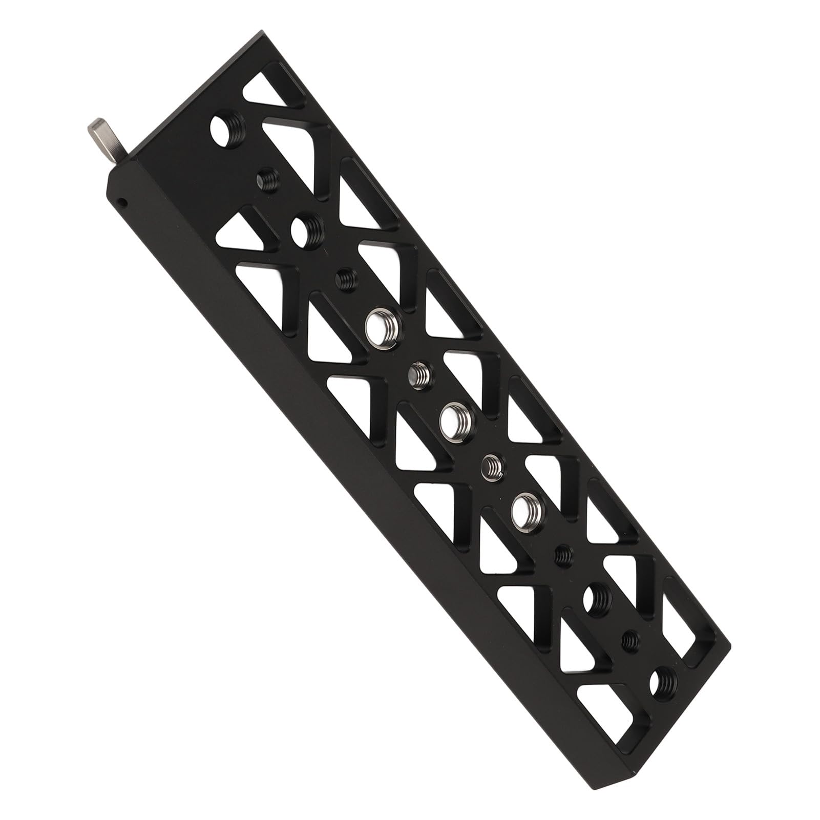 Piastra a coda di rondine per Arca 8in 1/4 3/8 fori filettati piastra base treppiede a coda di rondine in alluminio a sgancio rapido per per gabbia fotocamera BMPCC4K6K A7S3JTZ