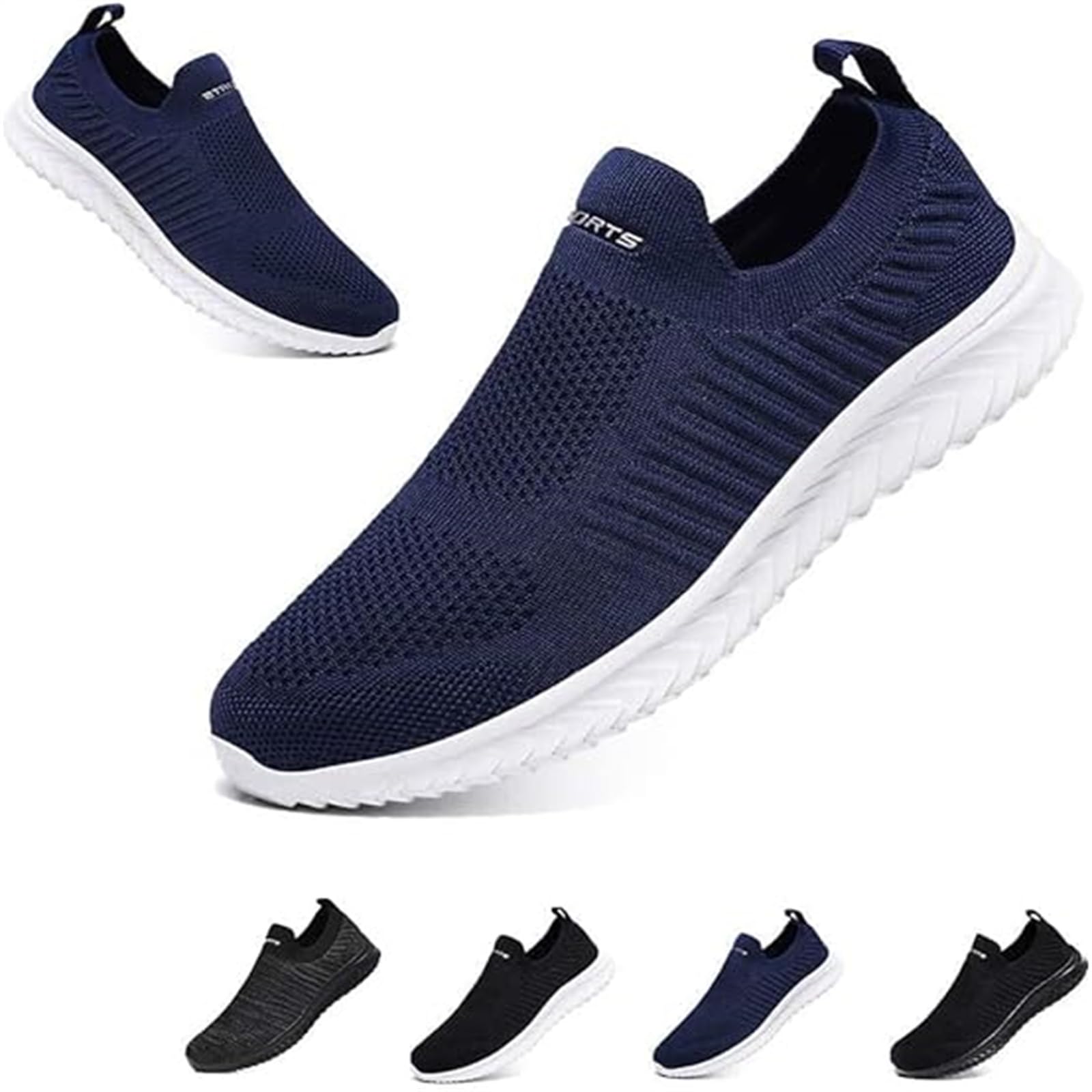 Hanani Slip On Sneakers Herren Damen Nurse Schuhe Walkingschuhe Outdoor Turnschuhe Sportschuhe Gym Bequem Leichte Schuhe Atmungsaktiv Freizeitschuhe Memory Foam Fitness Sporthalle