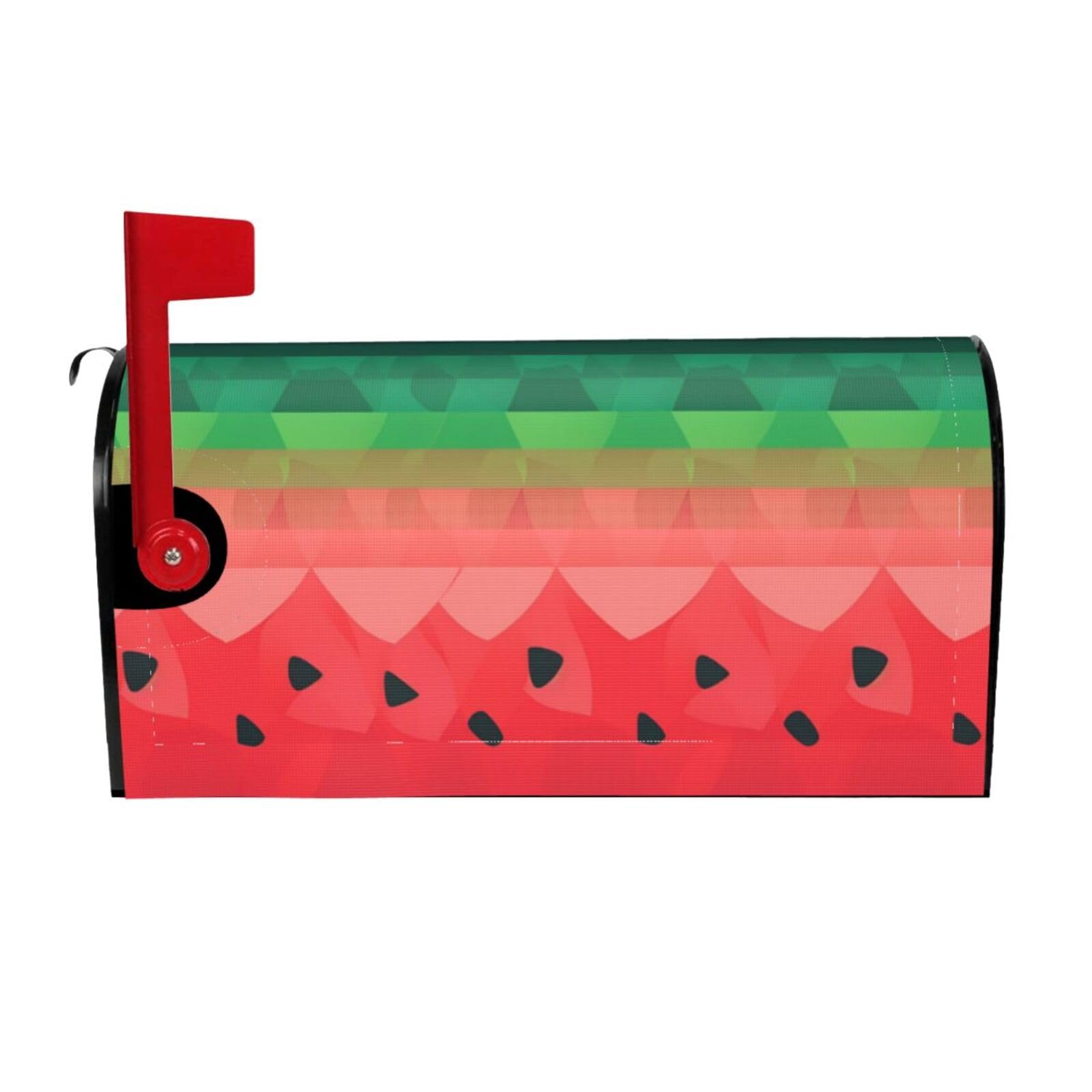 Gradient Watermelon Mailbox Covers Magnetic Wraps Post Letter Box Cover Garden Home Decor 25.5x21 in