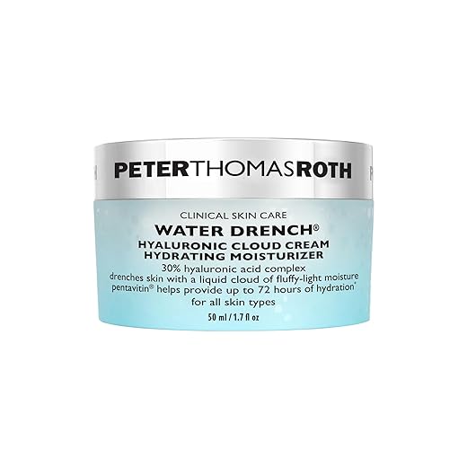 Peter Thomas Roth | Water Drench Hyaluronic Cloud Cream | Hydrating Moisturizer for Face, Up to 72 Hours of Hydration for More Youthful-Looking Skin, Fragnance Free, 1.69 Fl Oz