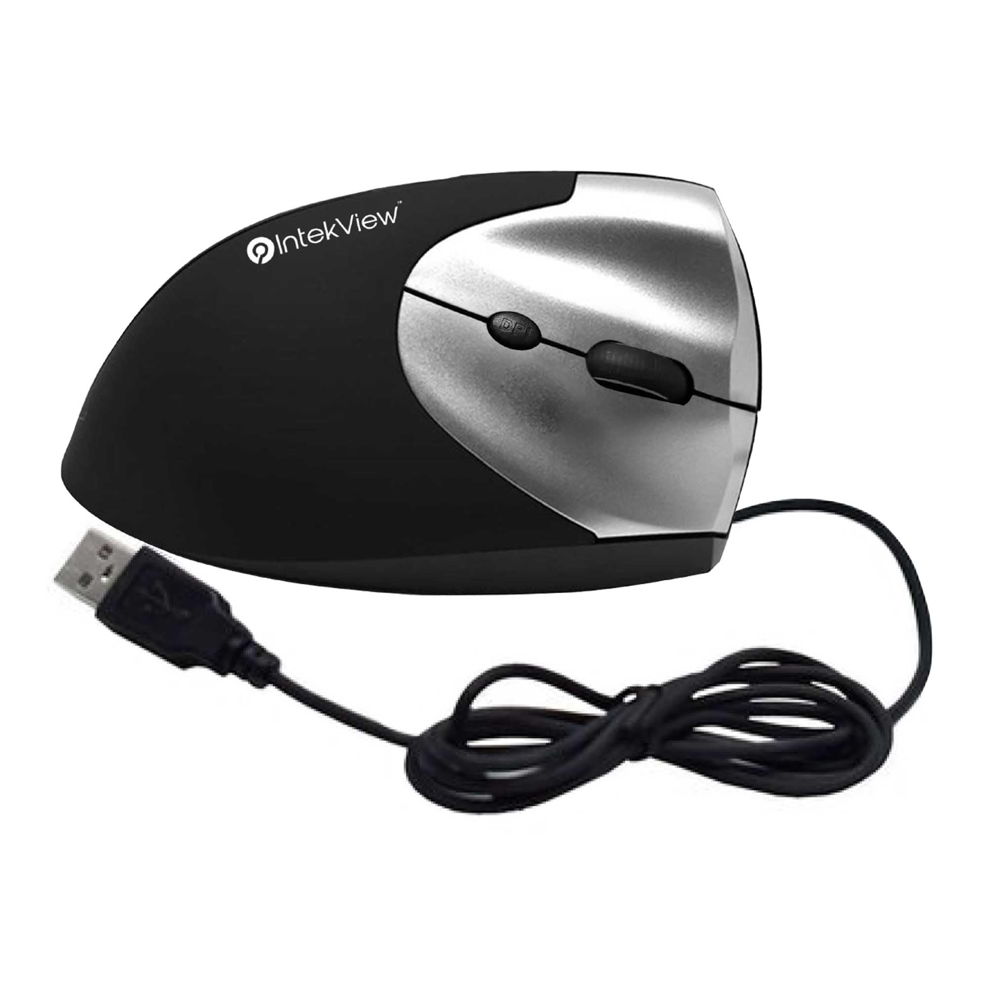 Mouse cablato mano destra - Design ergonomico verticale